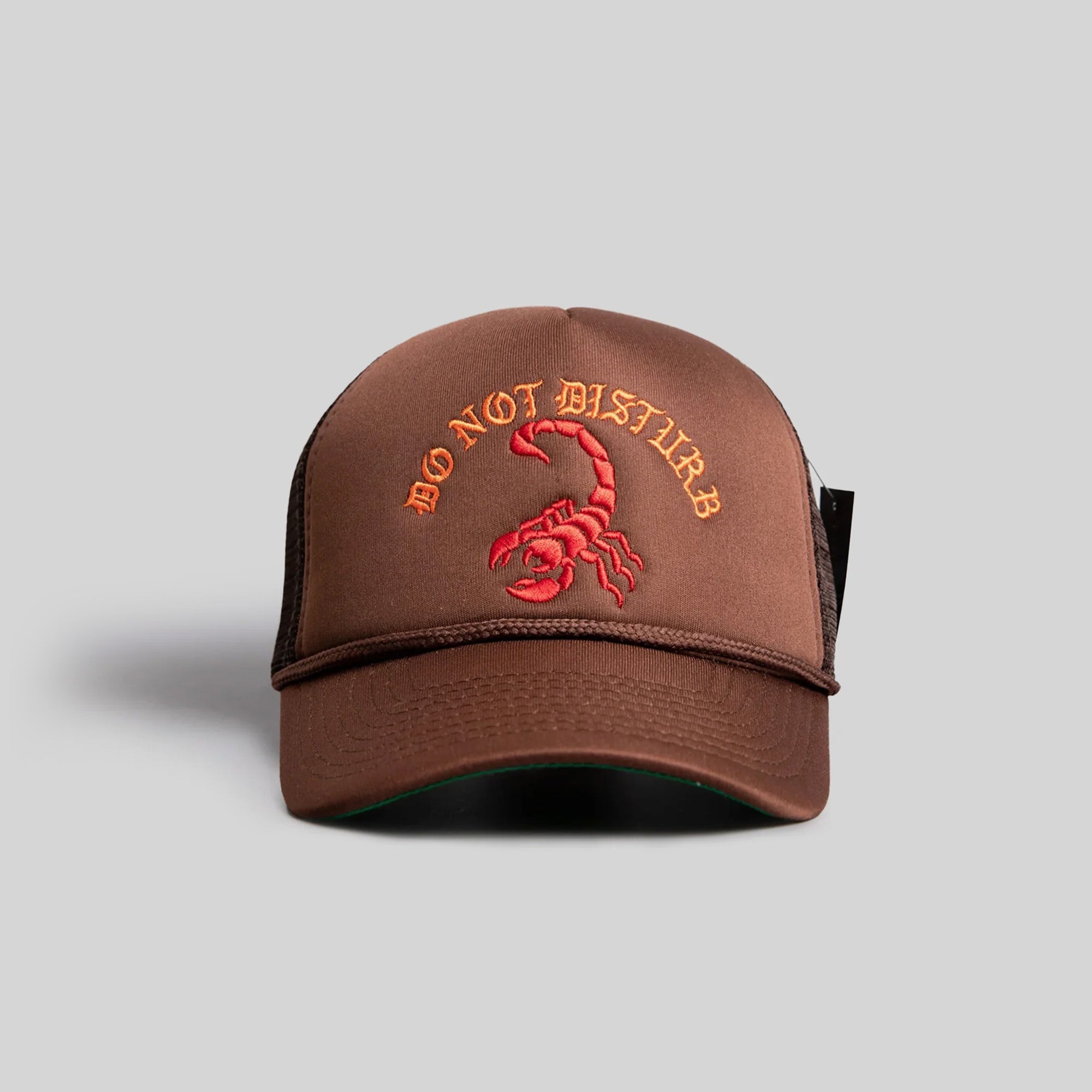 DO NOT DISTURB MOCHA TRUCKER HAT