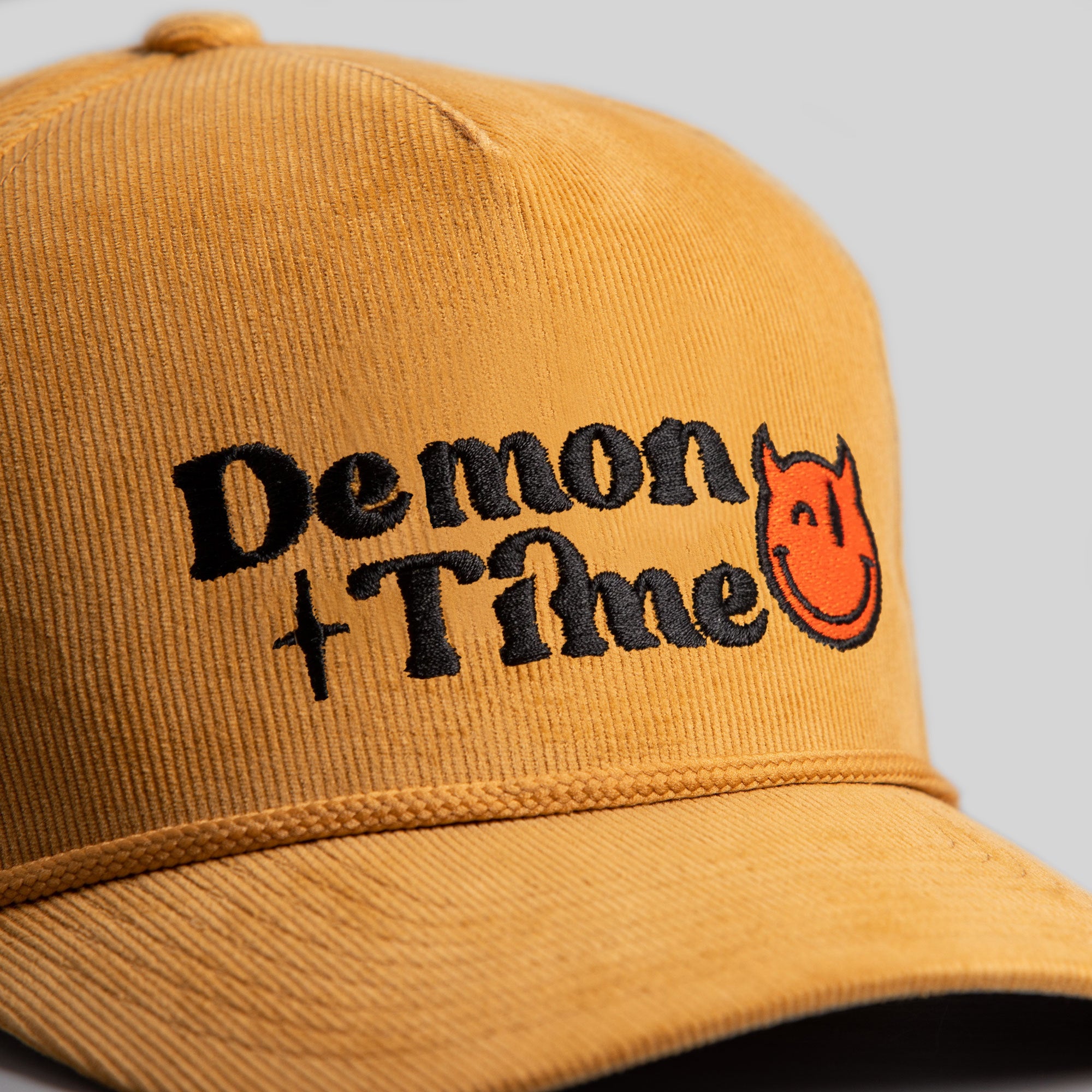 DEMON TIME WHEAT CORDUROY TRUCKER HAT