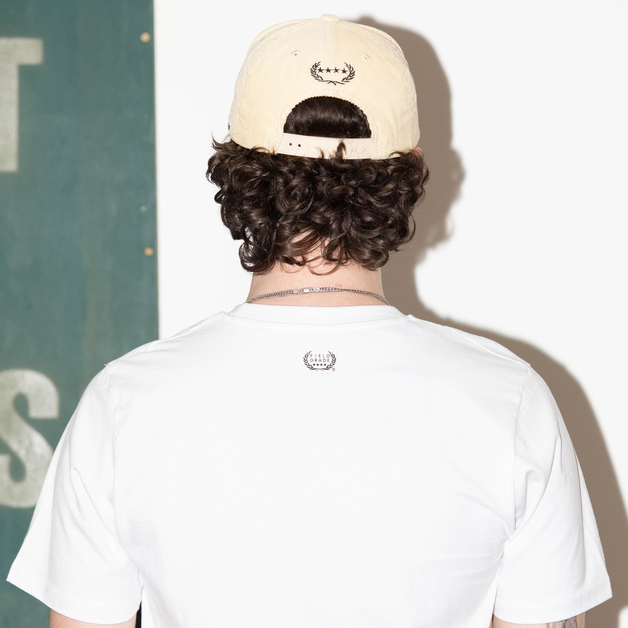 RESPECTFULLY SAND CORDUROY TRUCKER HAT