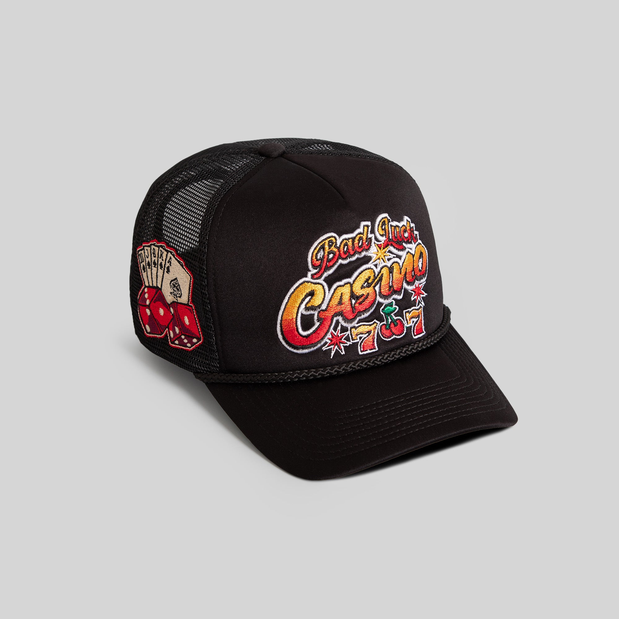 BAD LUCK CASINO BLACK FOAM MESH TRUCKER