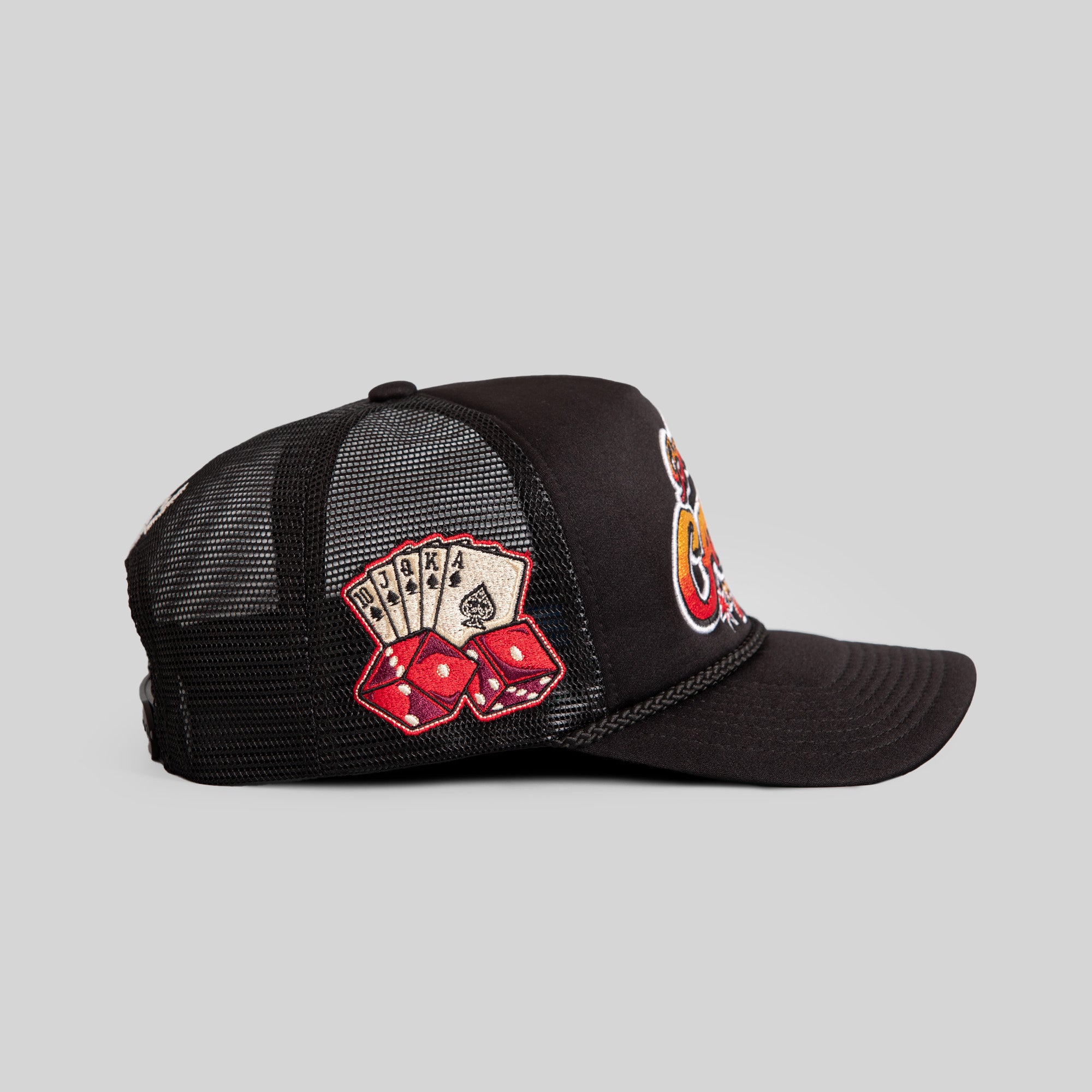 BAD LUCK CASINO BLACK FOAM MESH TRUCKER