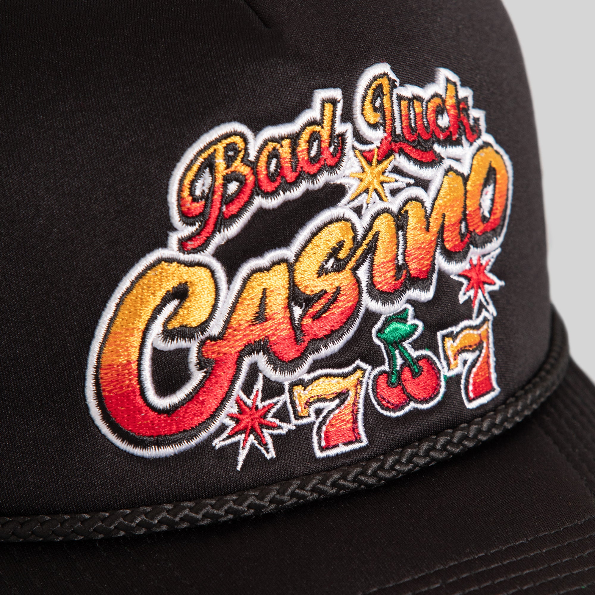 BAD LUCK CASINO BLACK FOAM MESH TRUCKER