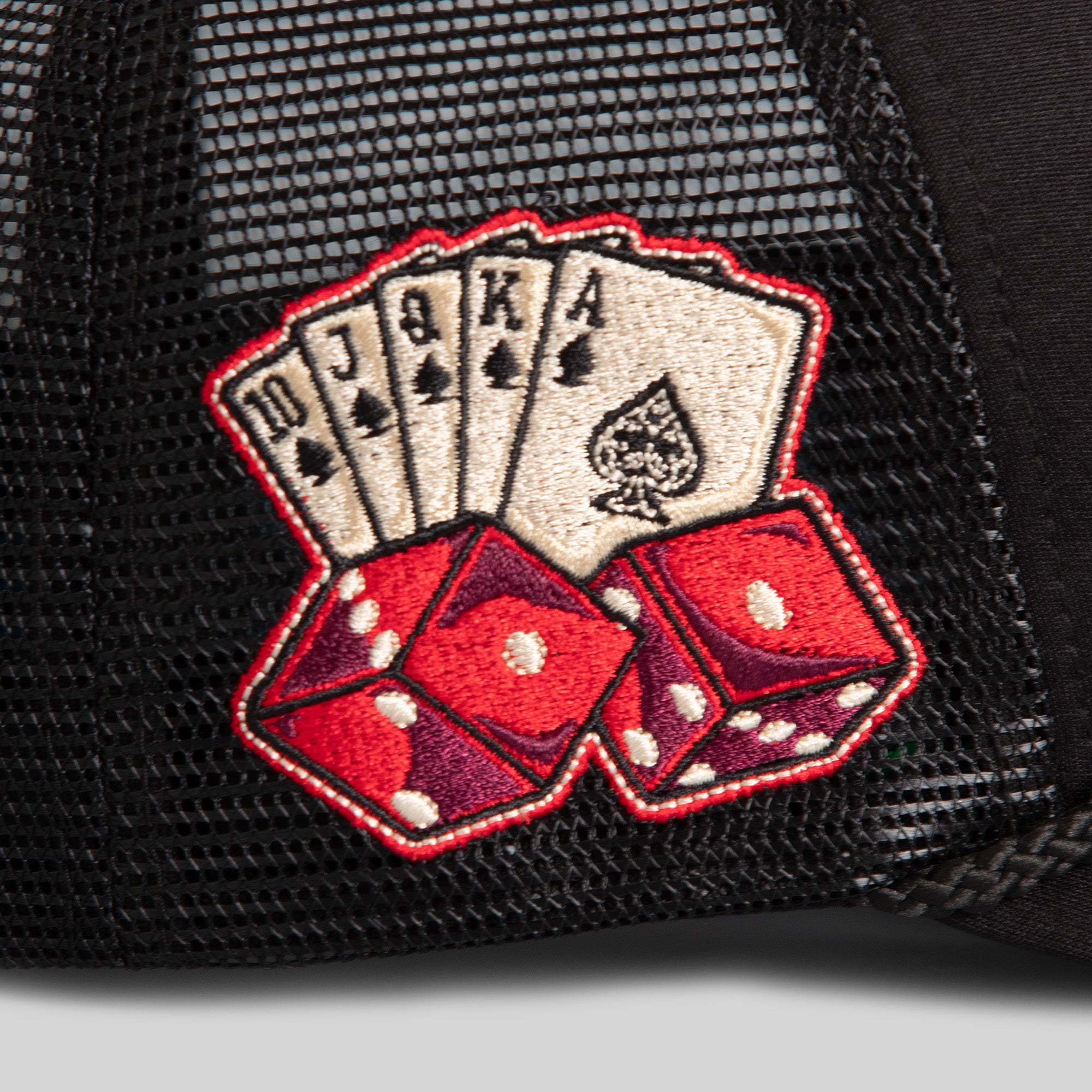 BAD LUCK CASINO BLACK FOAM MESH TRUCKER