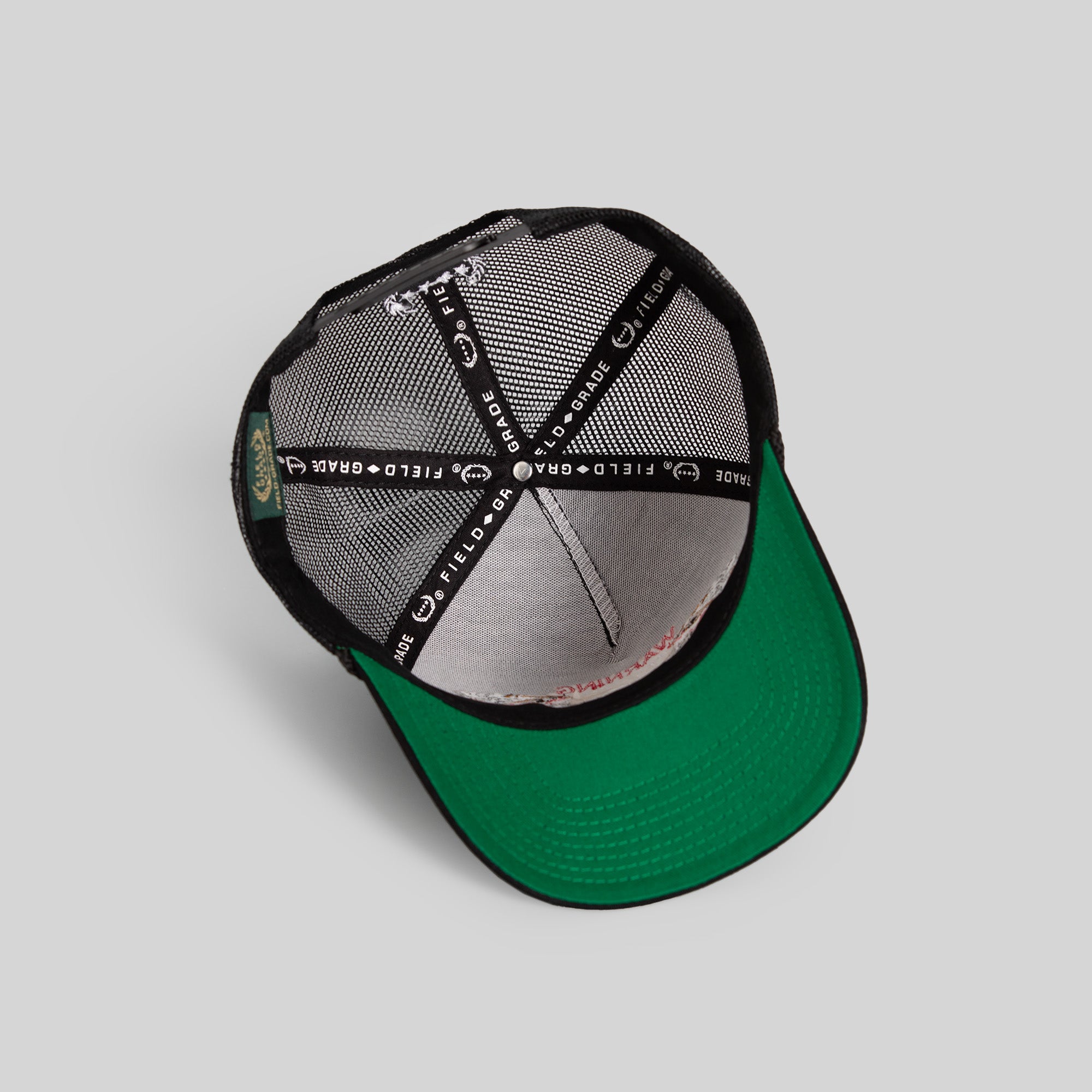 BEWARE OF ROTTY BLACK TWILL MESHBACK TRUCKER HAT