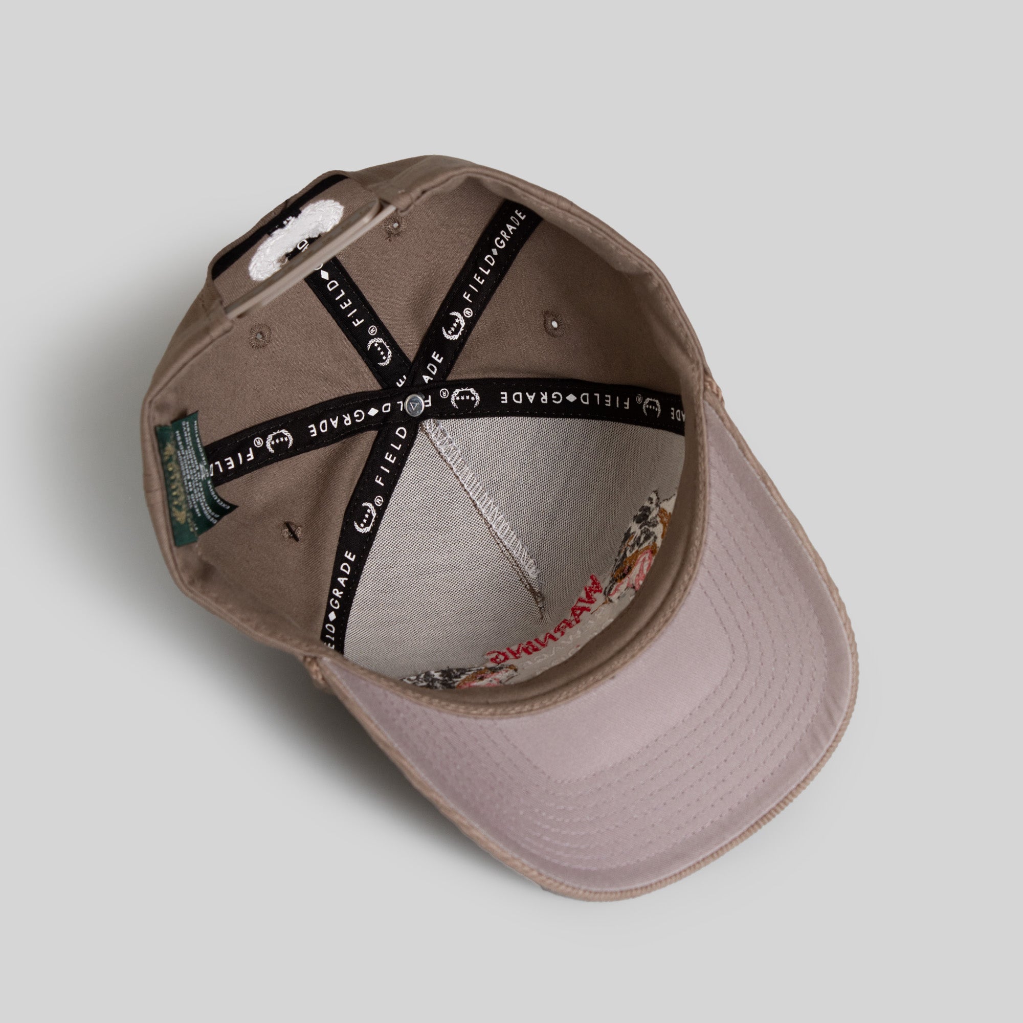 BEWARE OF ROTTY WARM GREY TWILL/CORDUROY TRUCKER HAT