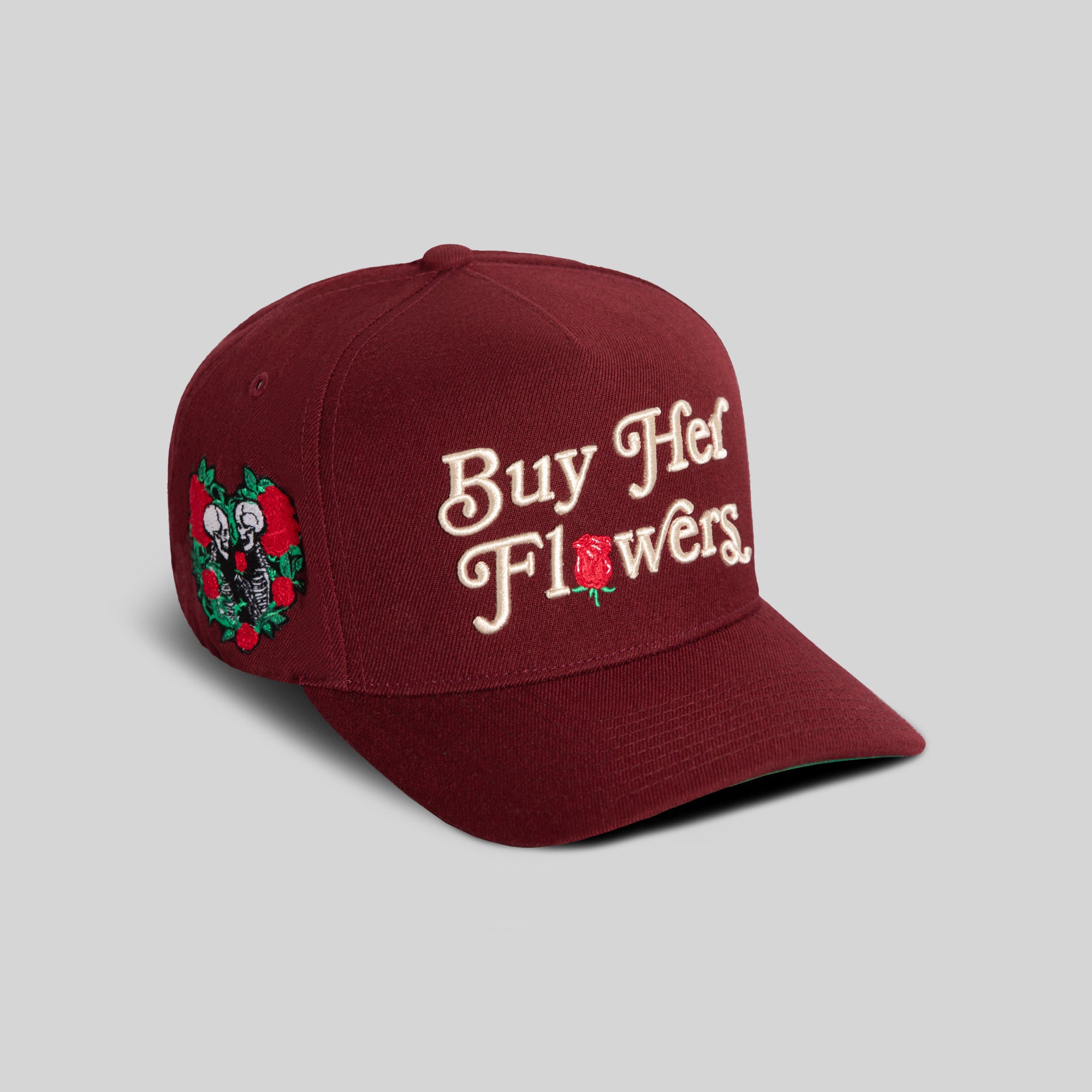 BUY HER FLOWERS BORDEAUX WOOL TRUCKER