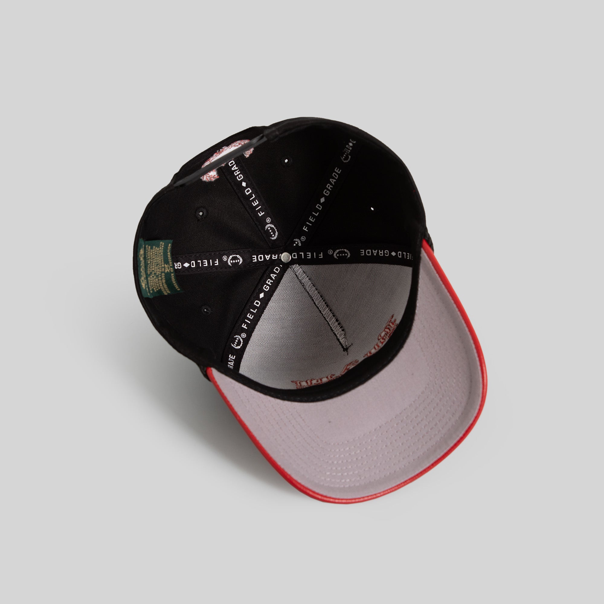 BY ANY MEANS BLACK RED TWILL CAVIAR LEATHER TRUCKER