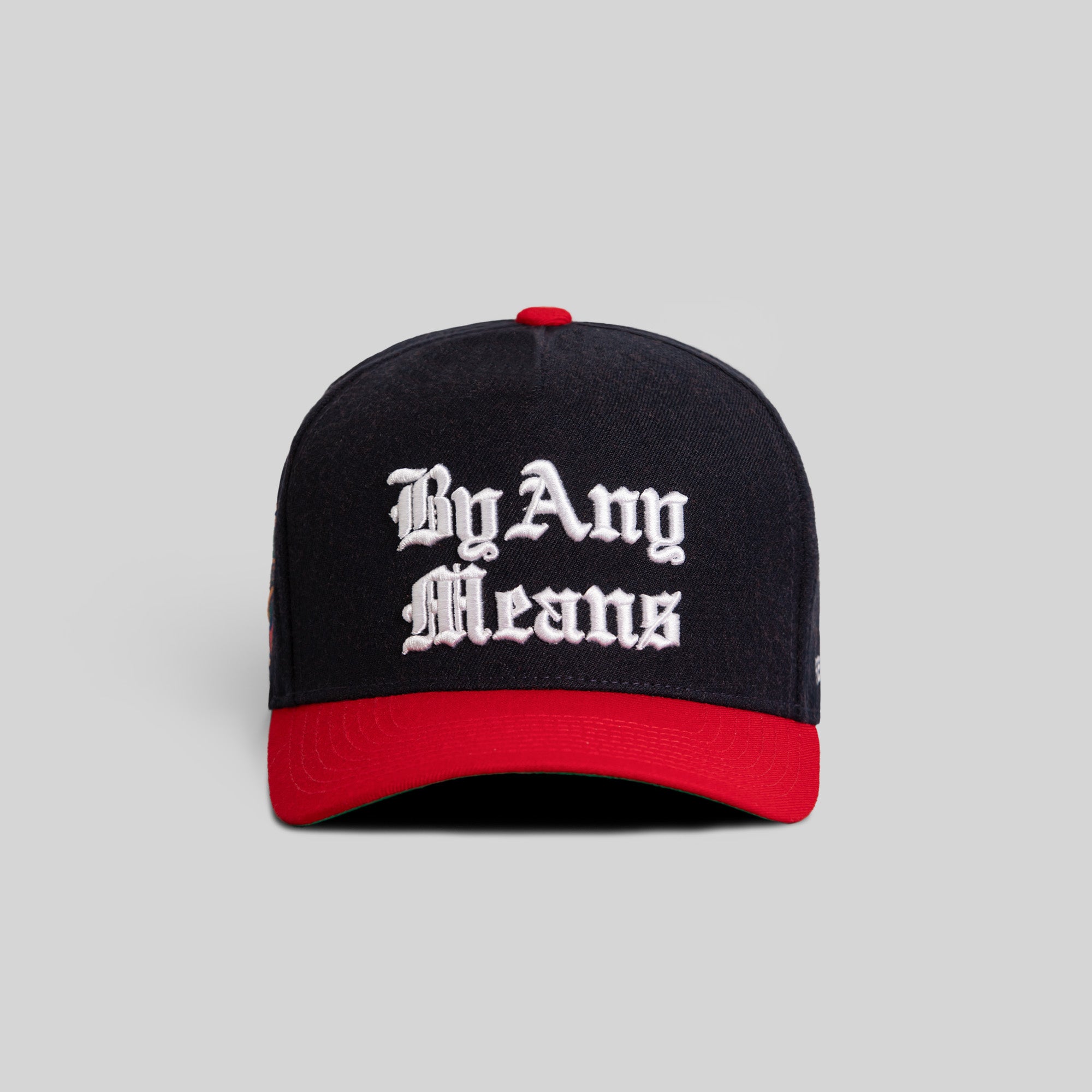 BY ANY MEANS DEEP NAVY RED TRUCKER