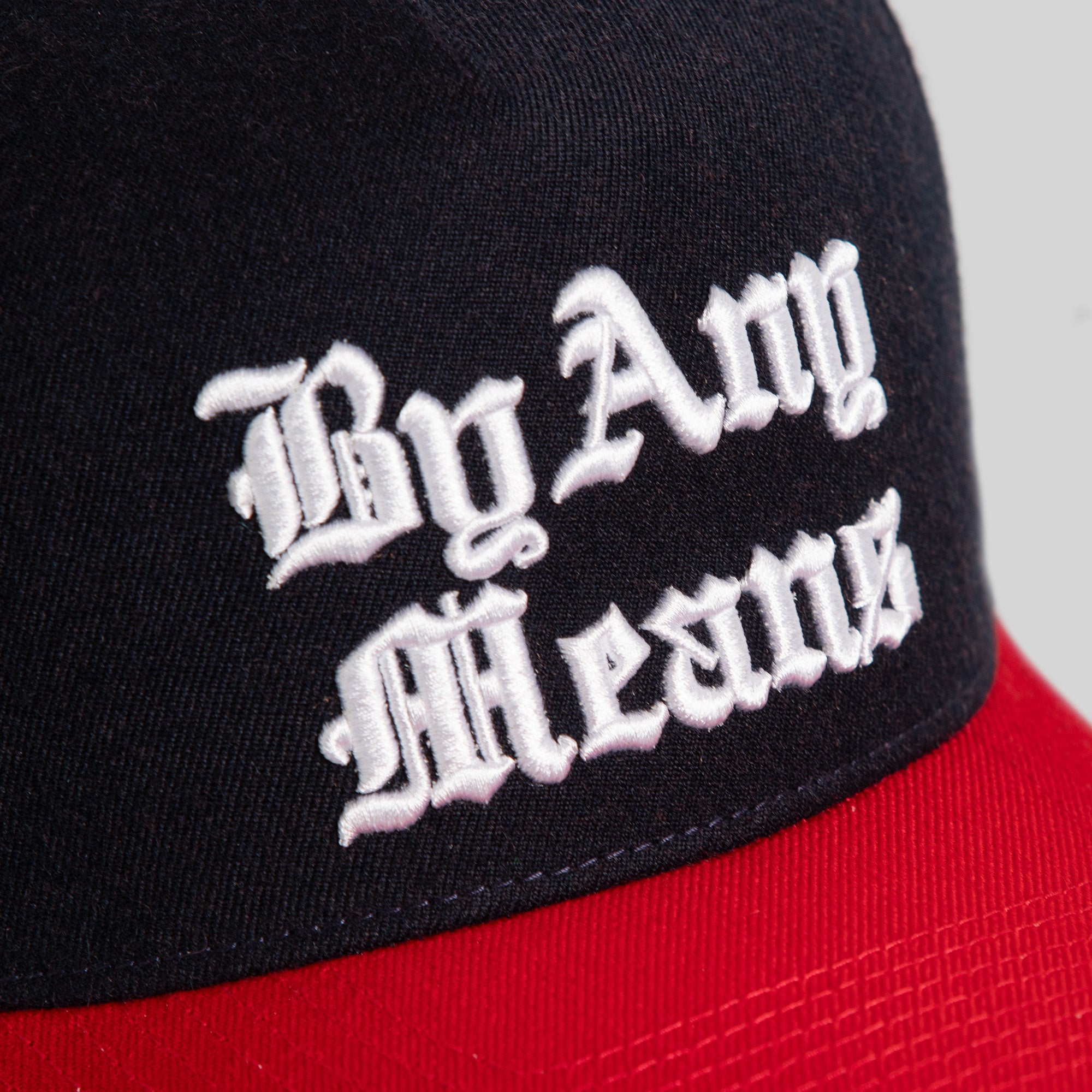BY ANY MEANS DEEP NAVY RED TRUCKER