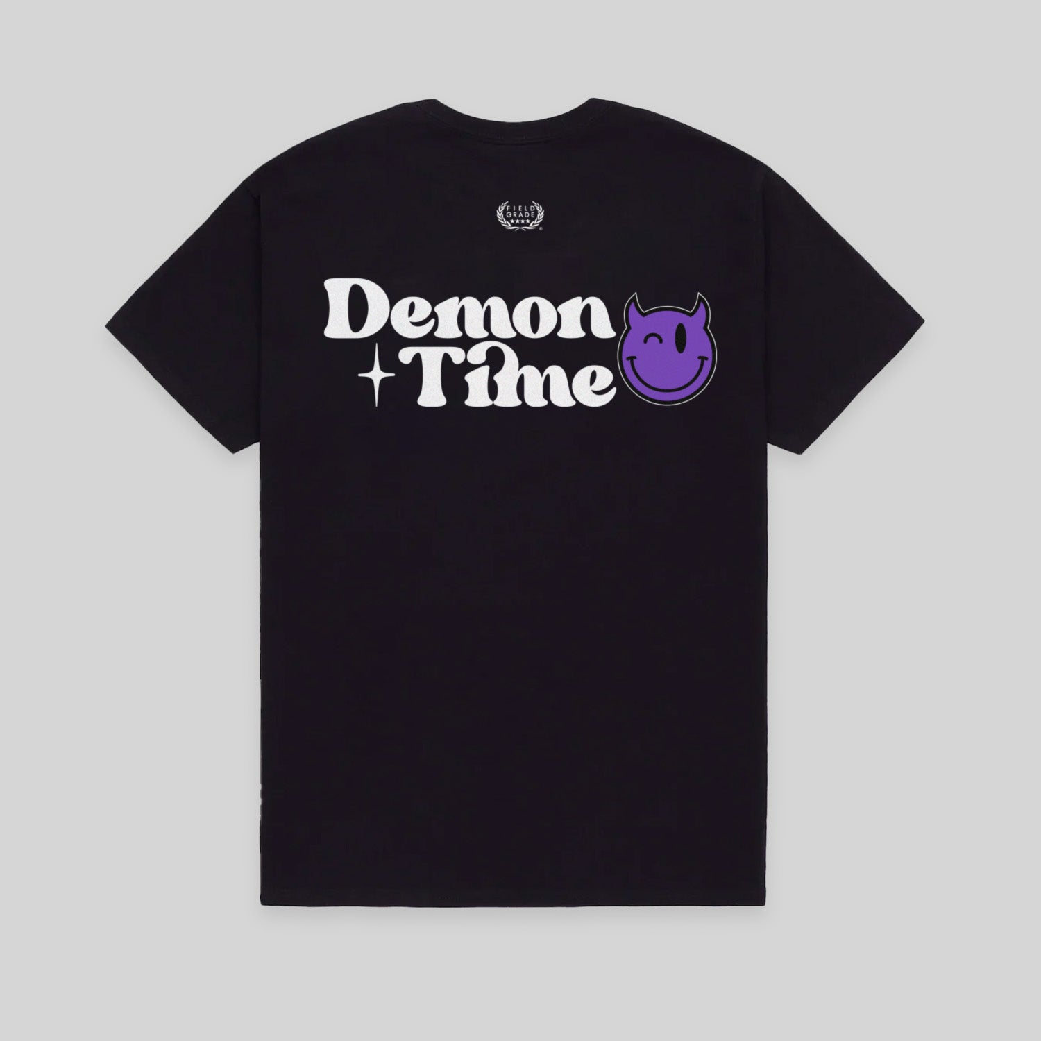 DEMON TIME BLACK COTTON TEE