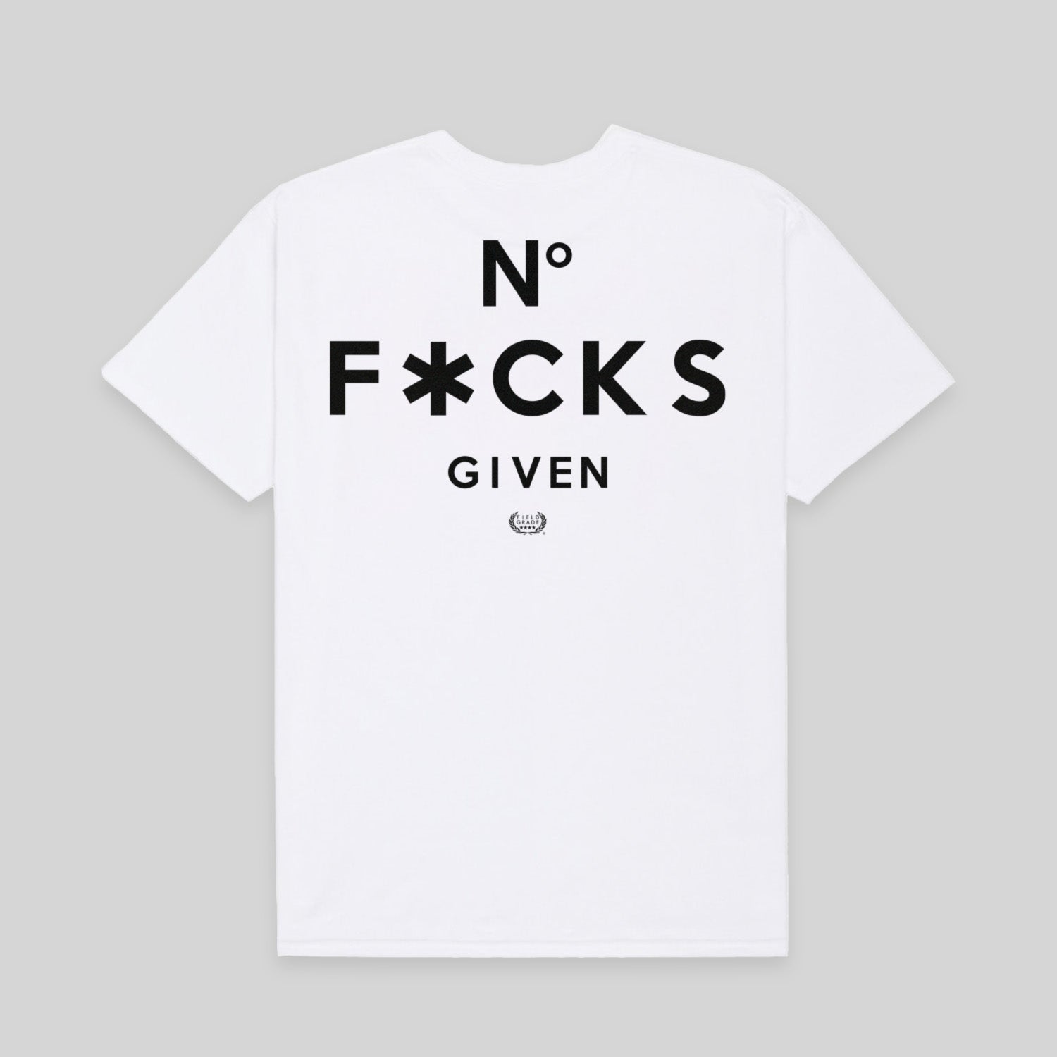 NO F*CKS GIVEN WHITE COTTON TEE