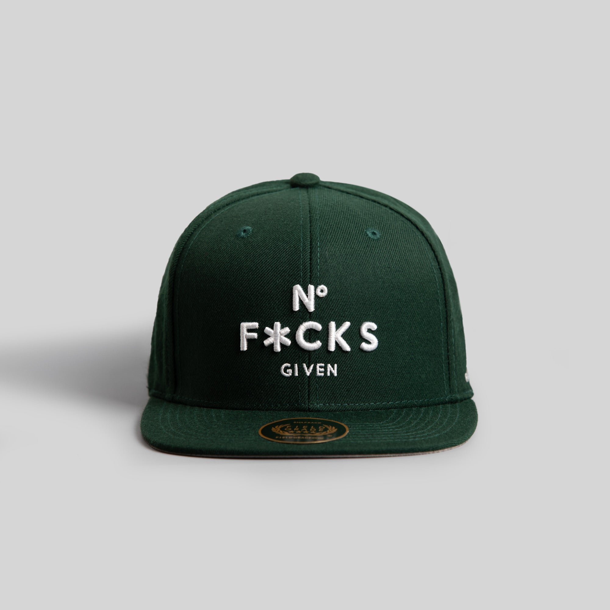 NO F*CKS GIVEN FG GREEN SNAPBACK HAT