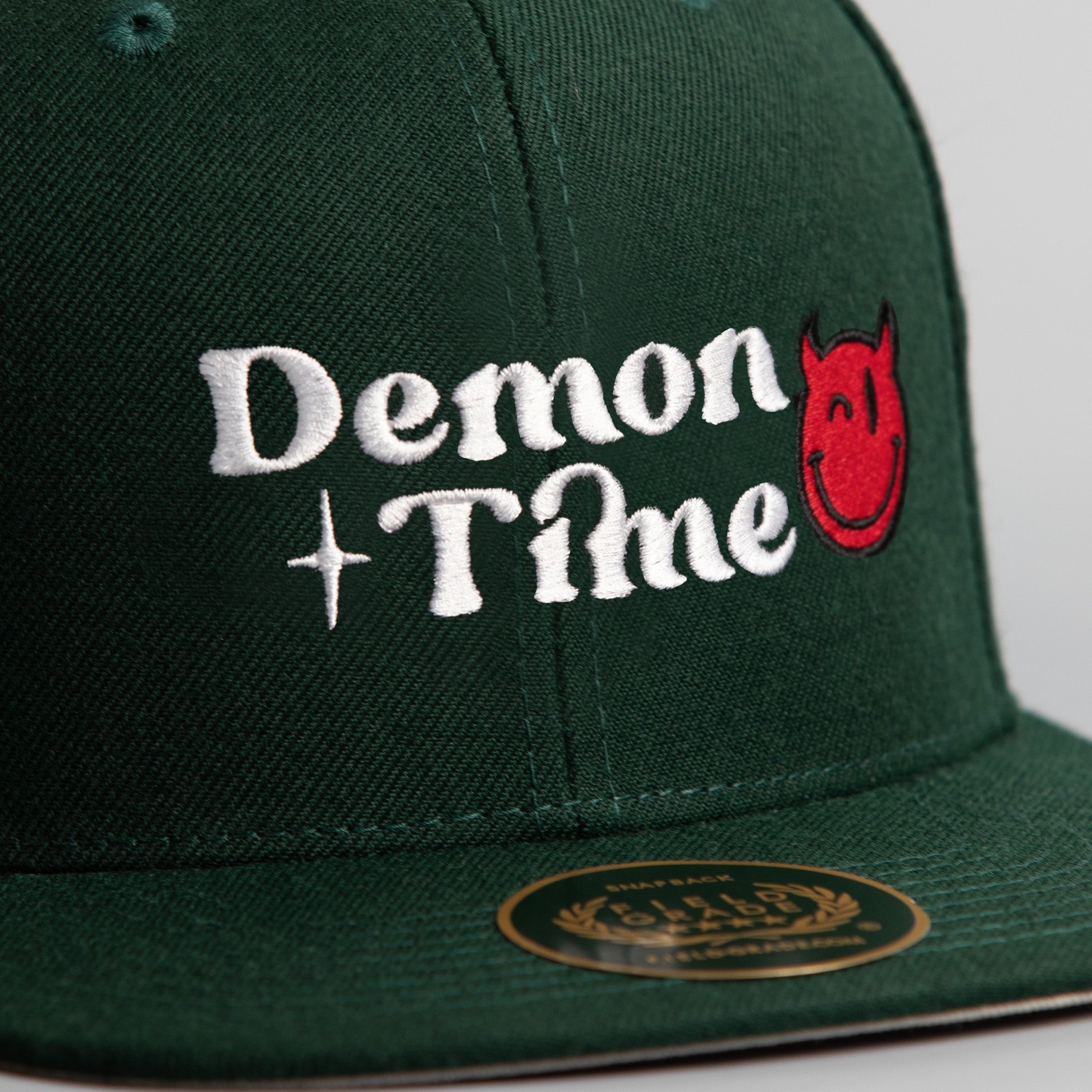 DEMON TIME FG GREEN SNAPBACK HAT