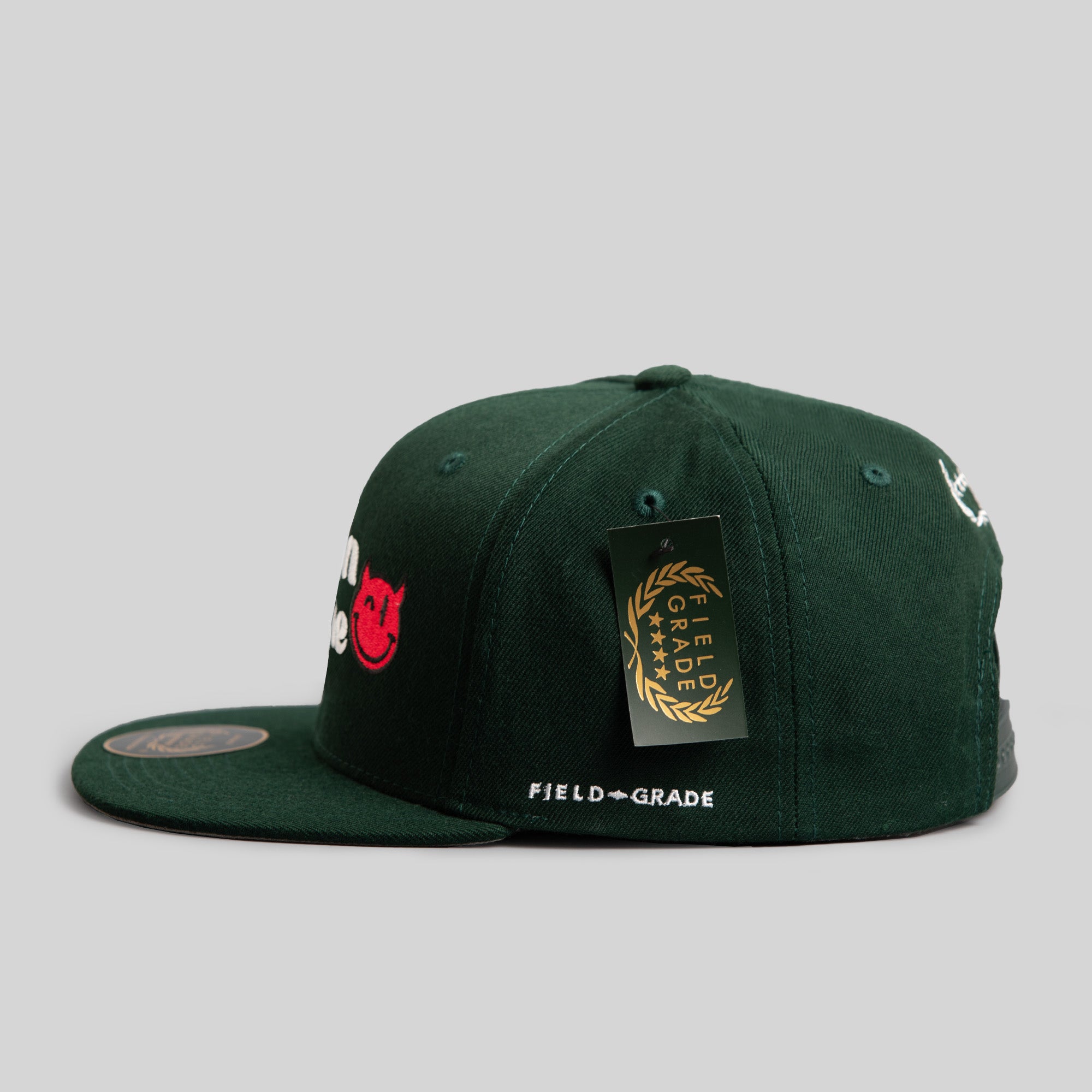 DEMON TIME FG GREEN SNAPBACK HAT