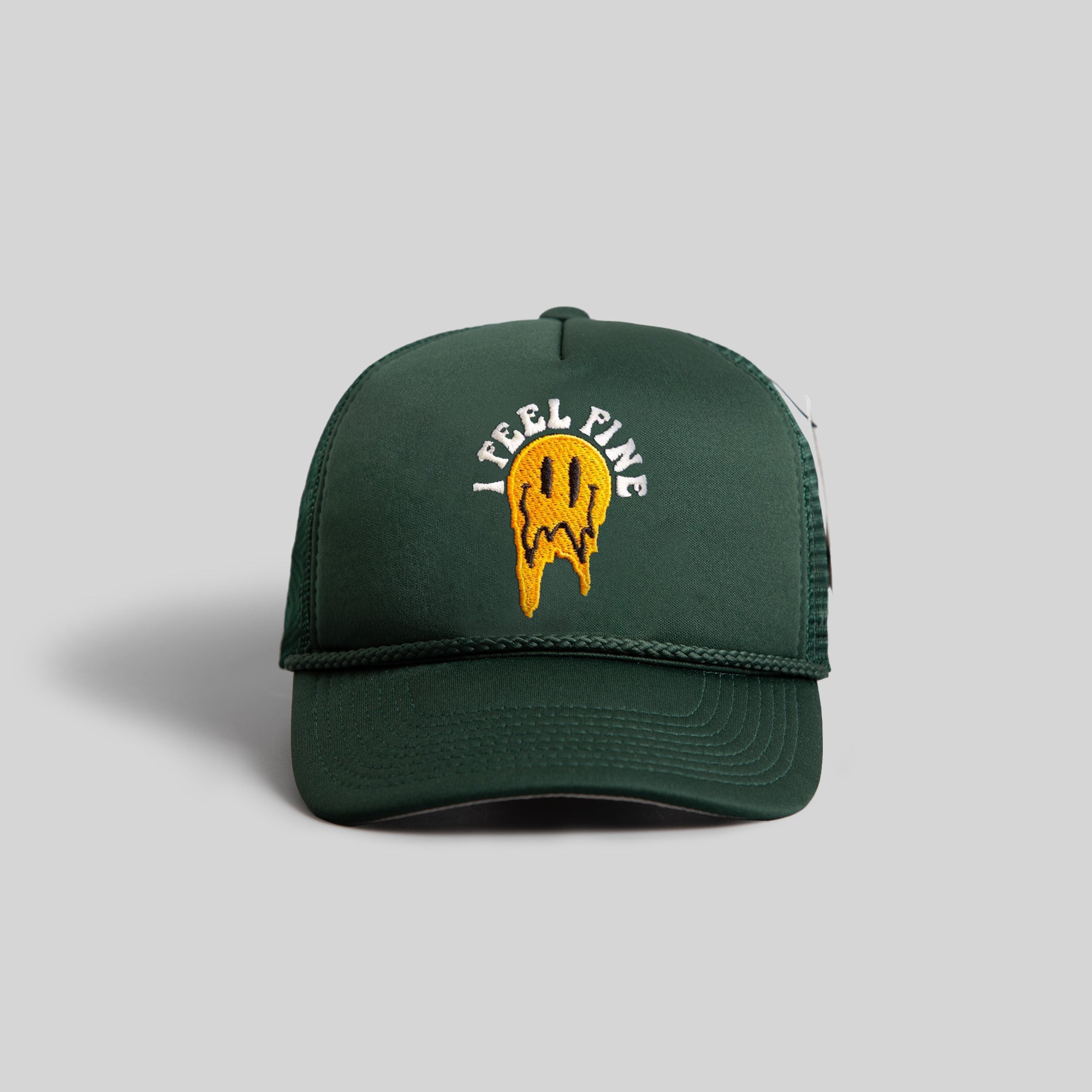 I FEEL FINE FG GREEN TRUCKER HAT