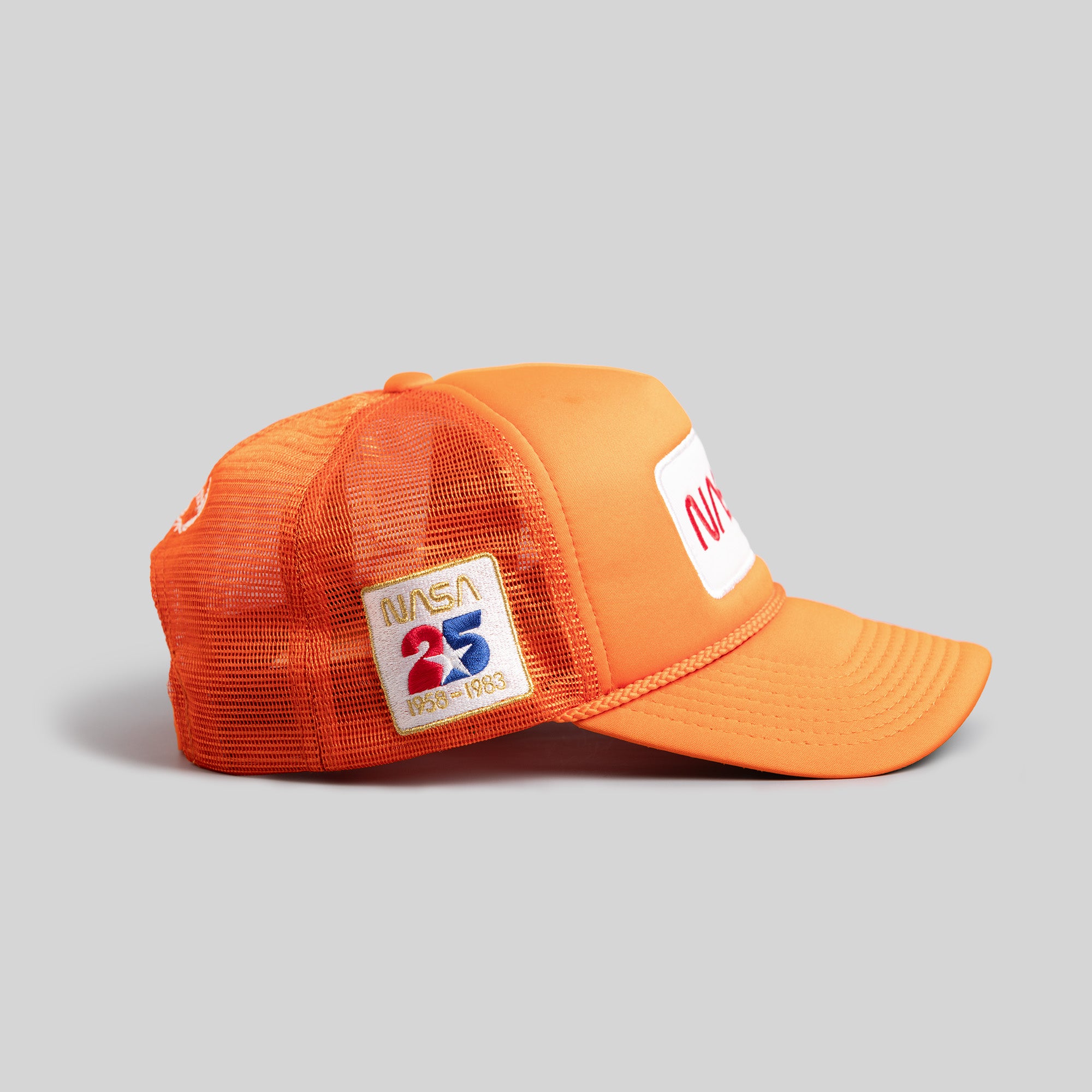 SKYLAB NASA 25TH ANNIVERSARY ORANGE TRUCKER HAT