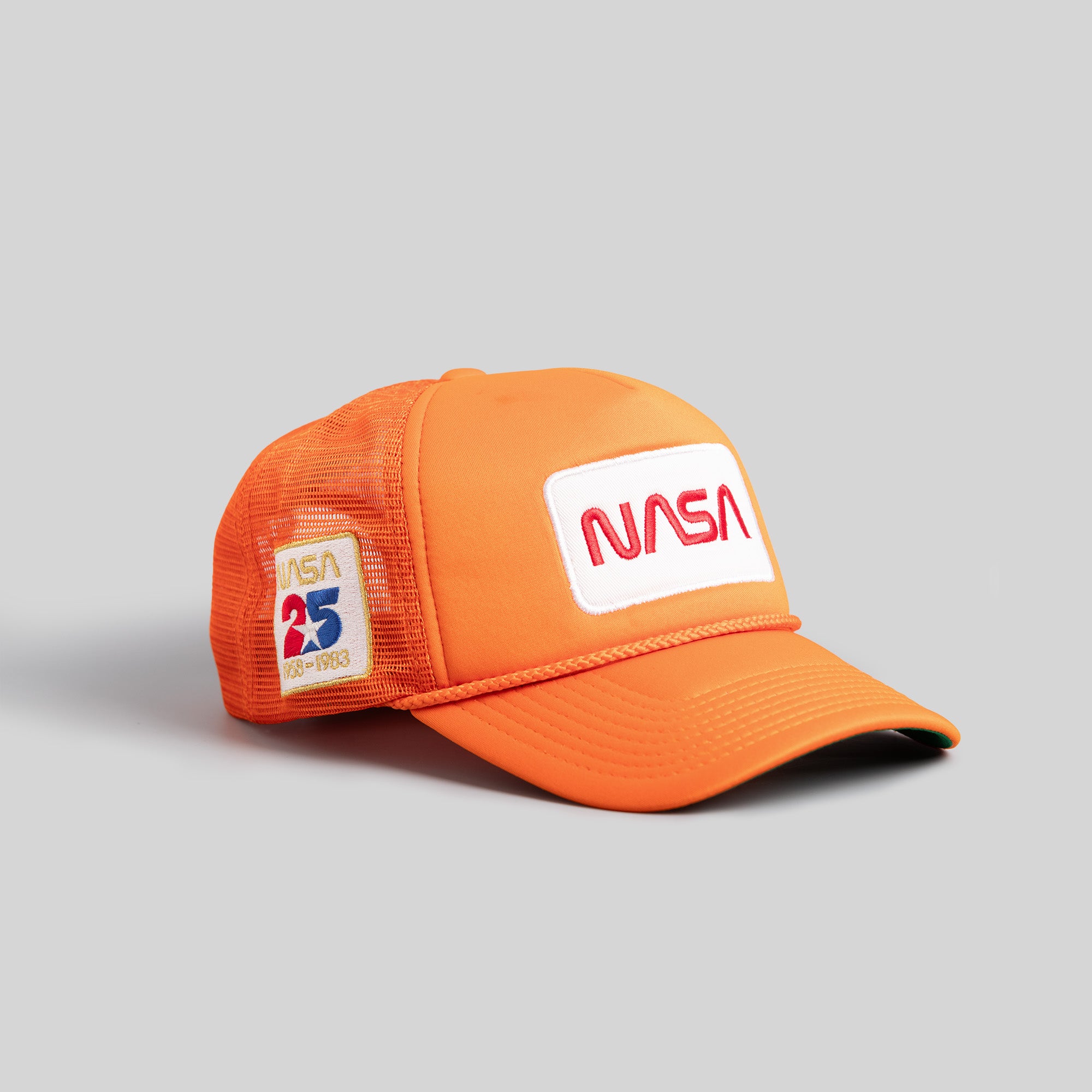 SKYLAB NASA 25TH ANNIVERSARY ORANGE TRUCKER HAT
