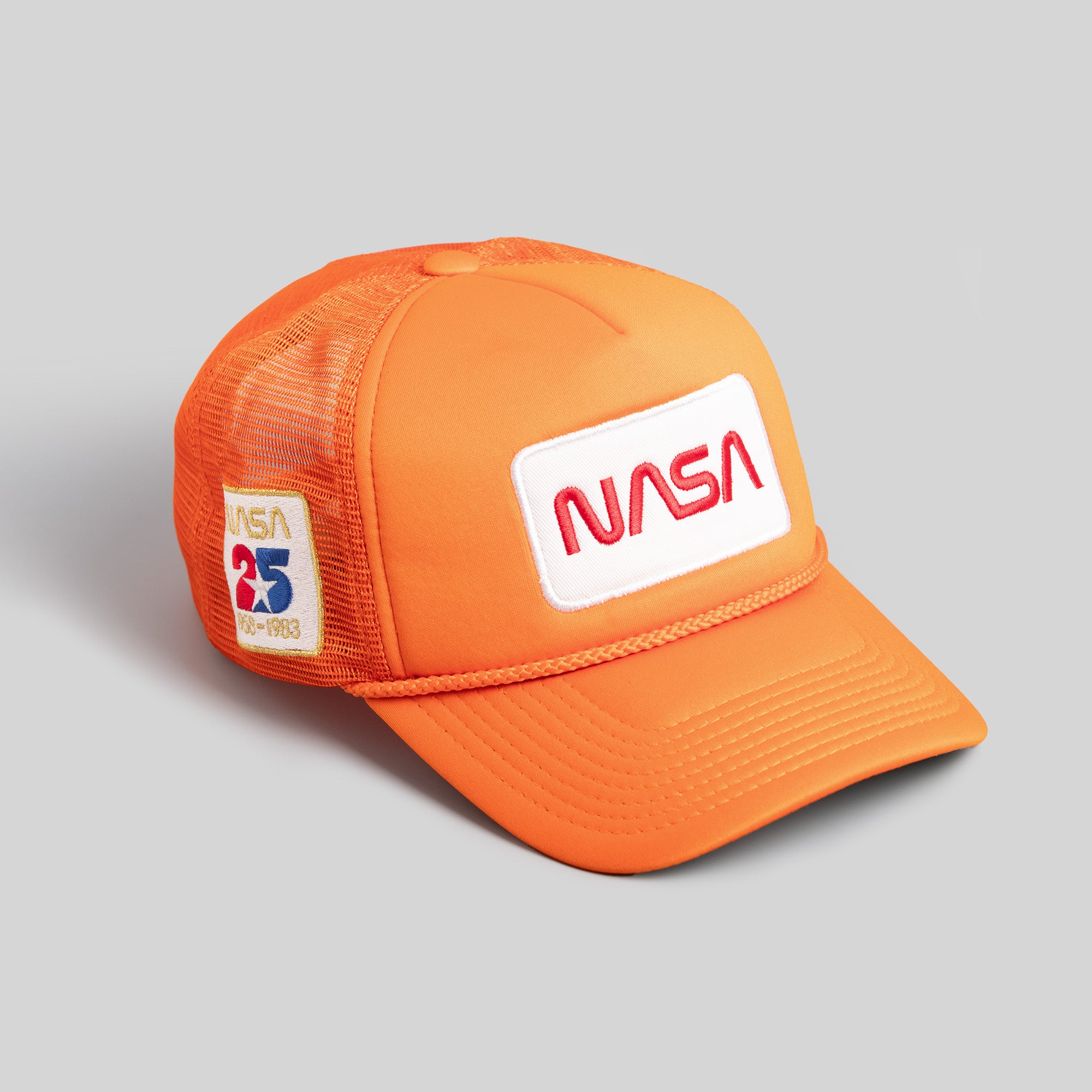 SKYLAB NASA 25TH ANNIVERSARY ORANGE TRUCKER HAT