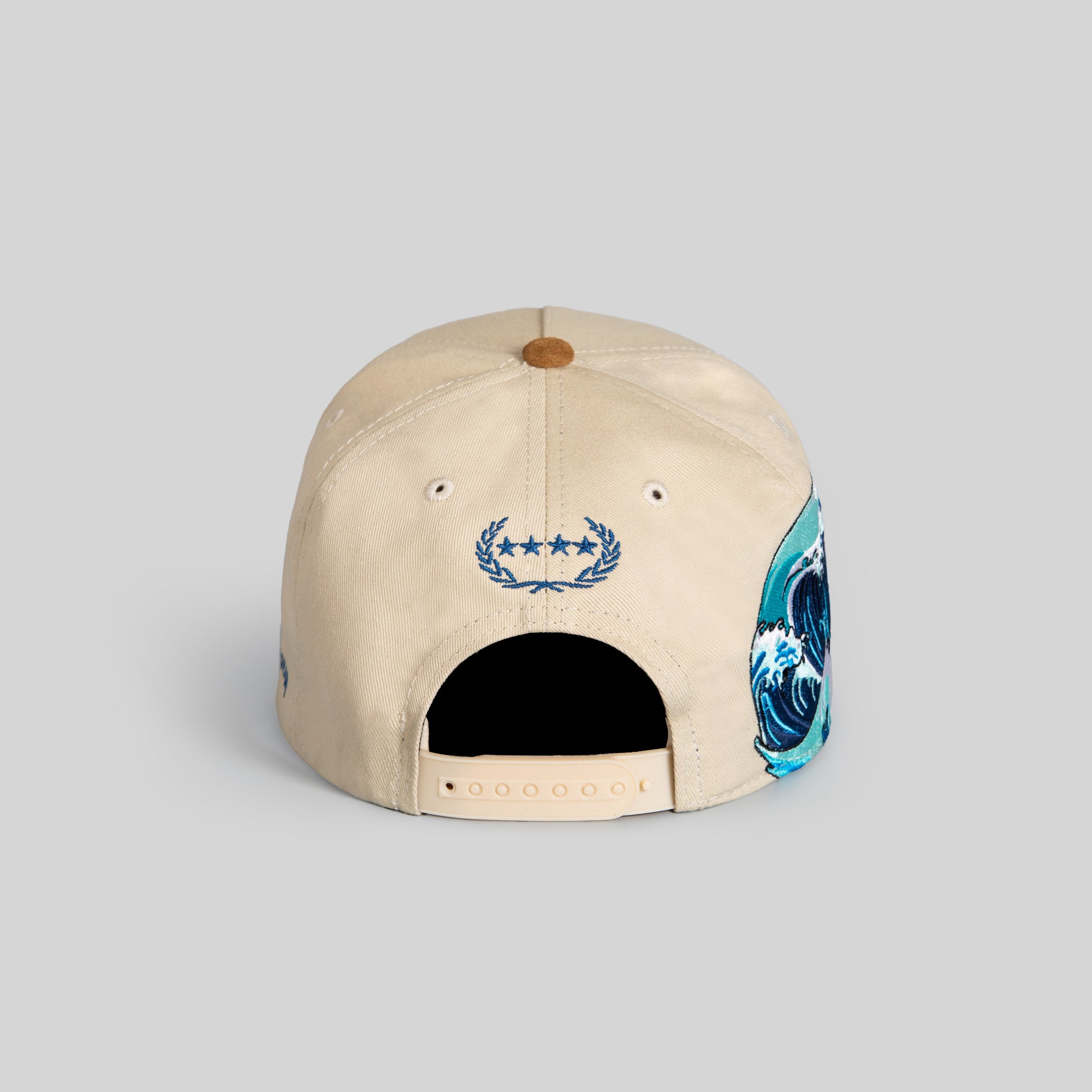 CANT STOP THE WAVE SAND TAUPE TWILL SUEDE TRUCKER