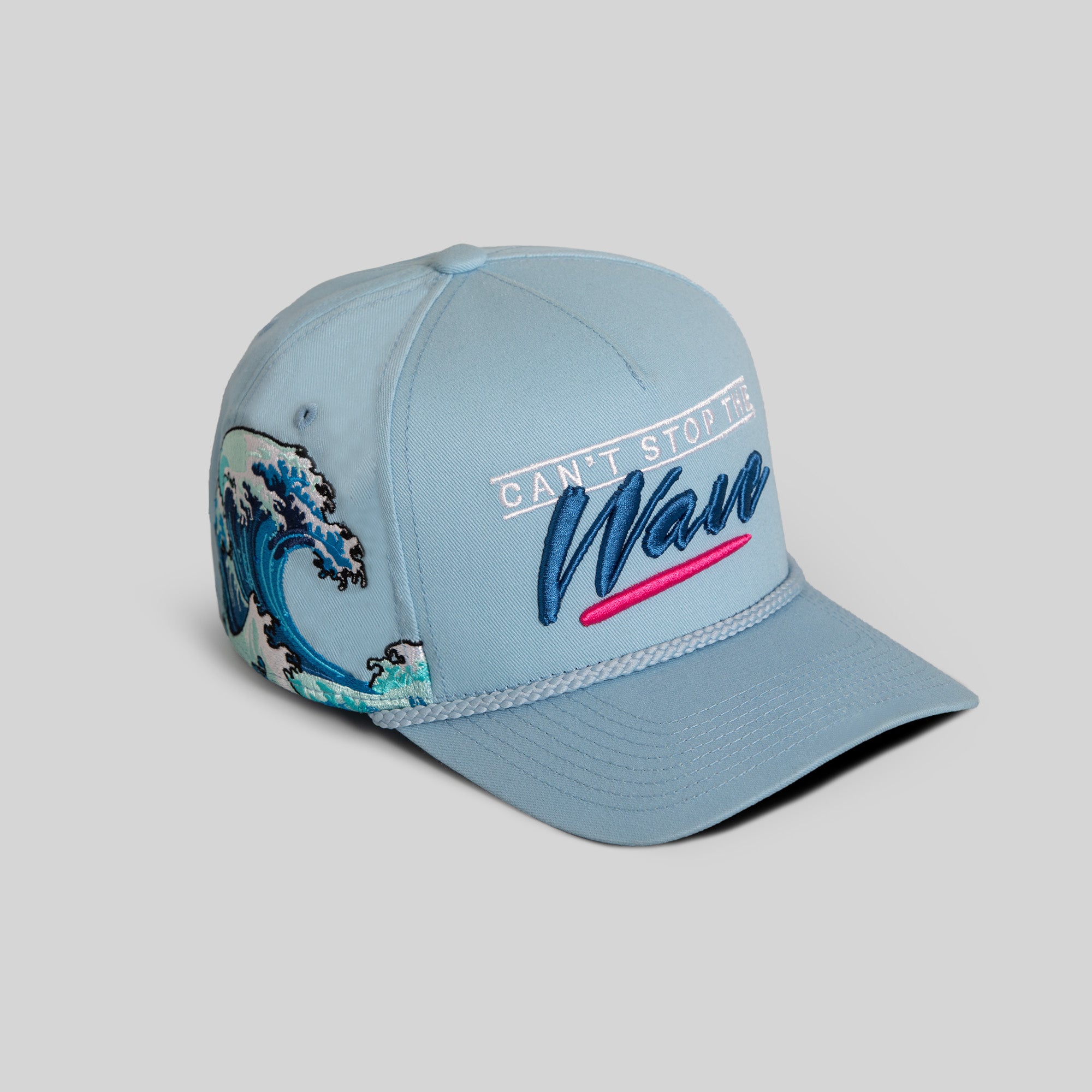CANT STOP THE WAVE UNI BLUE TWILL TRUCKER