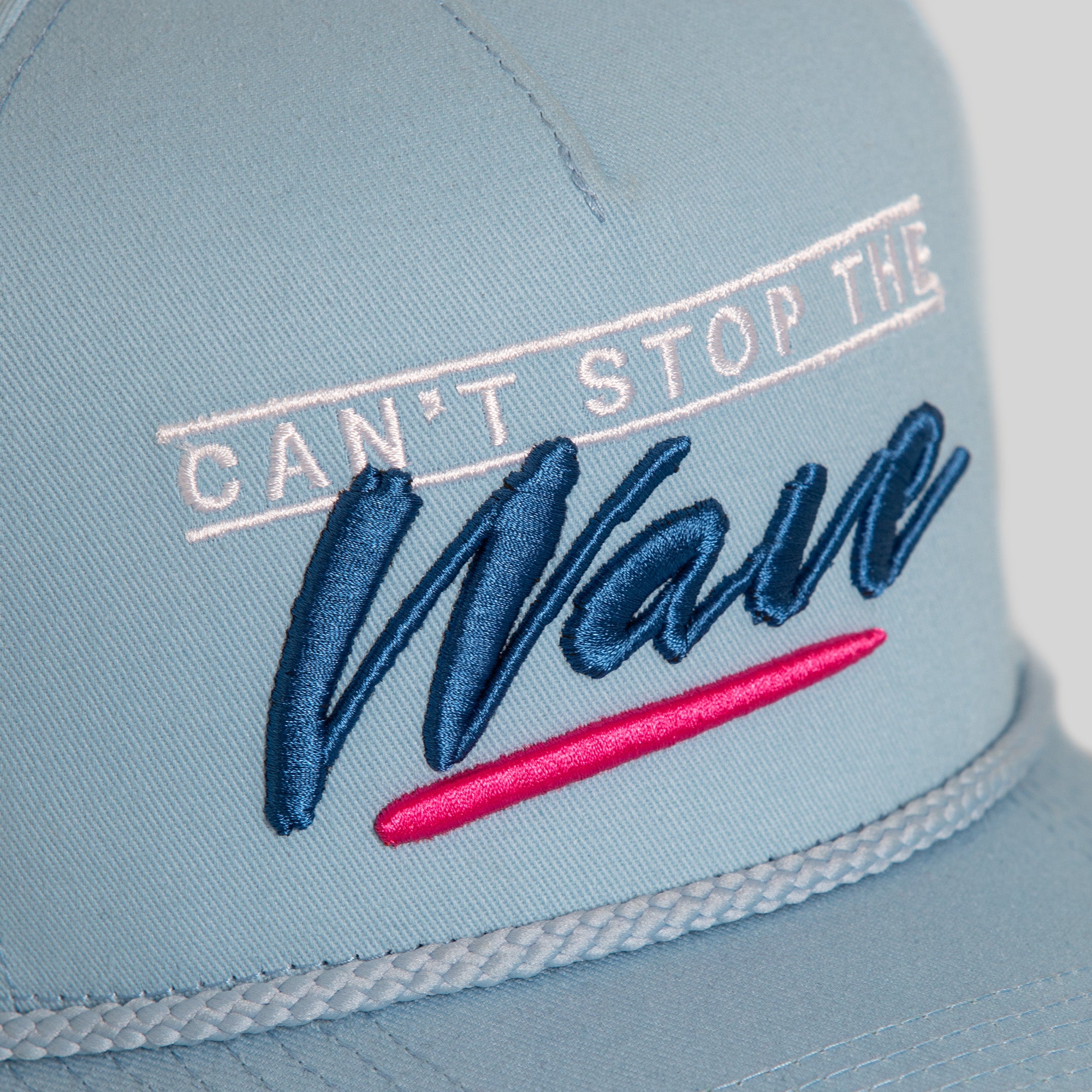 CANT STOP THE WAVE UNI BLUE TWILL TRUCKER