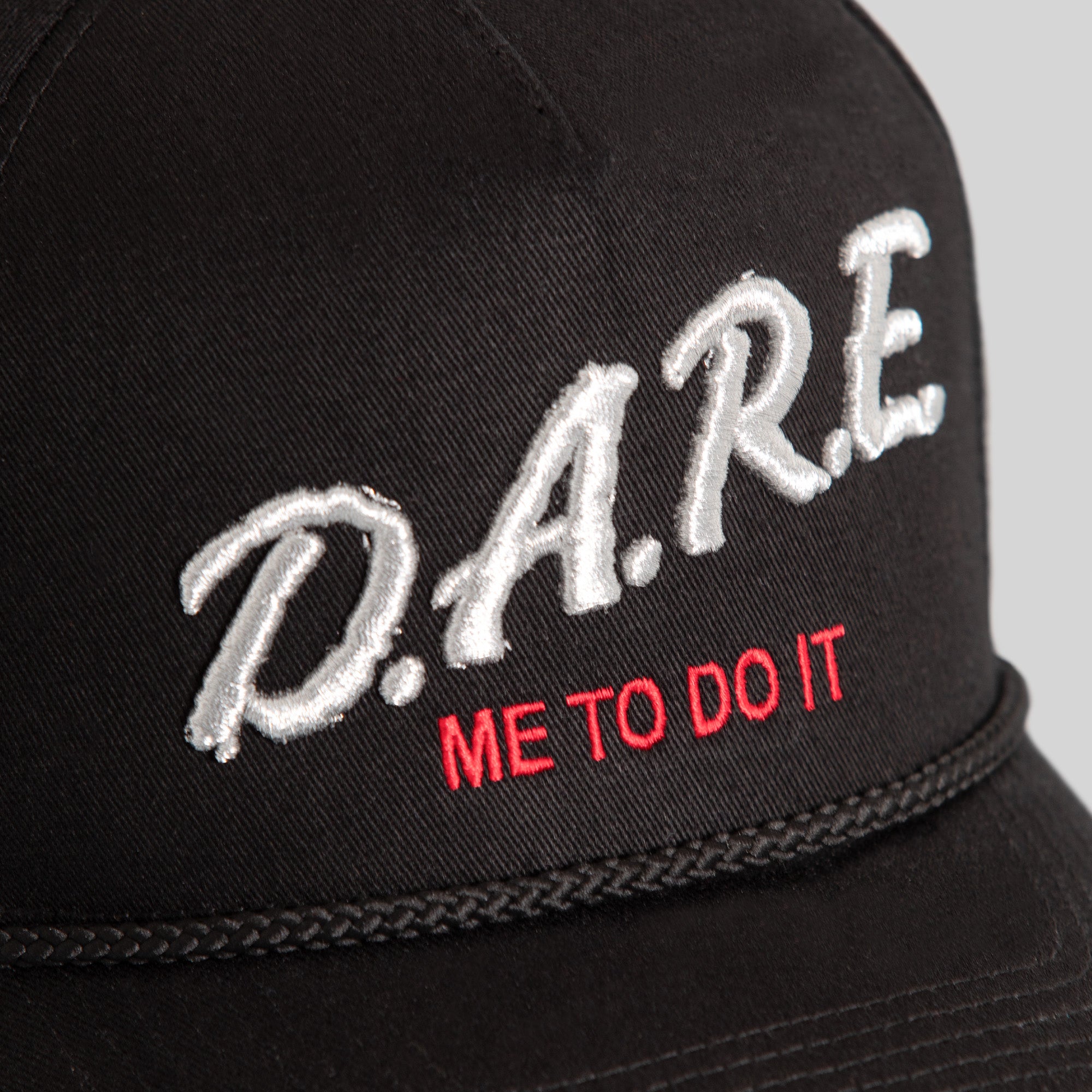 DARE ME TO DO IT 2.0 BLACK TWILL TRUCKER