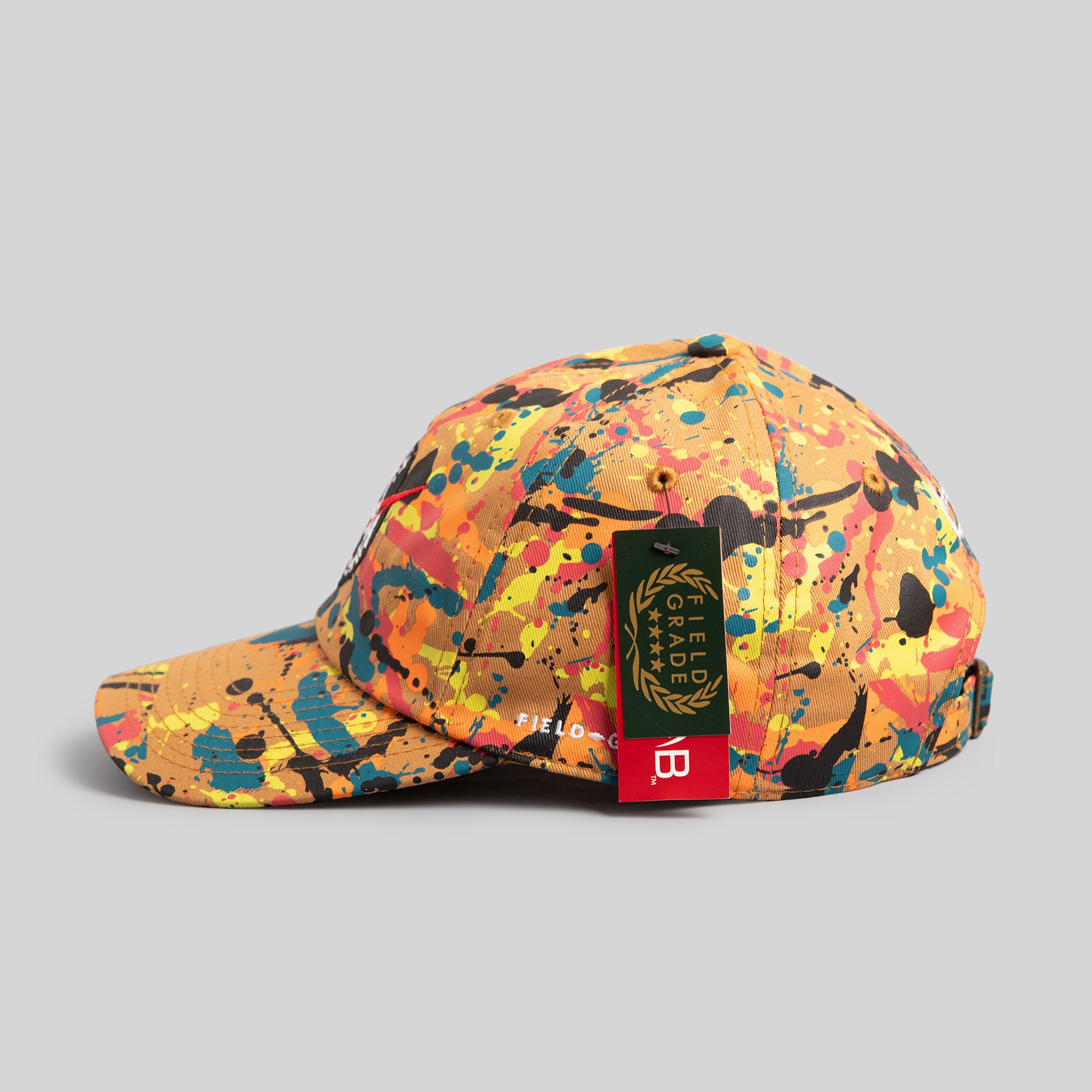 SKYLAB NASA NEON SPLATTER WHEAT RELAXED FIT HAT