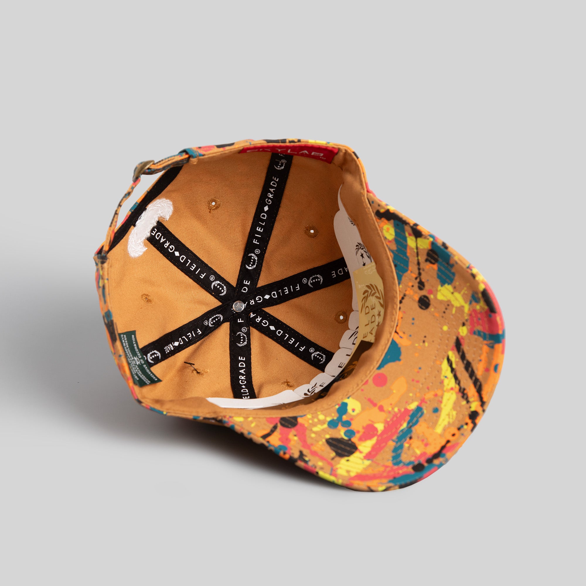 SKYLAB NASA NEON SPLATTER WHEAT RELAXED FIT HAT