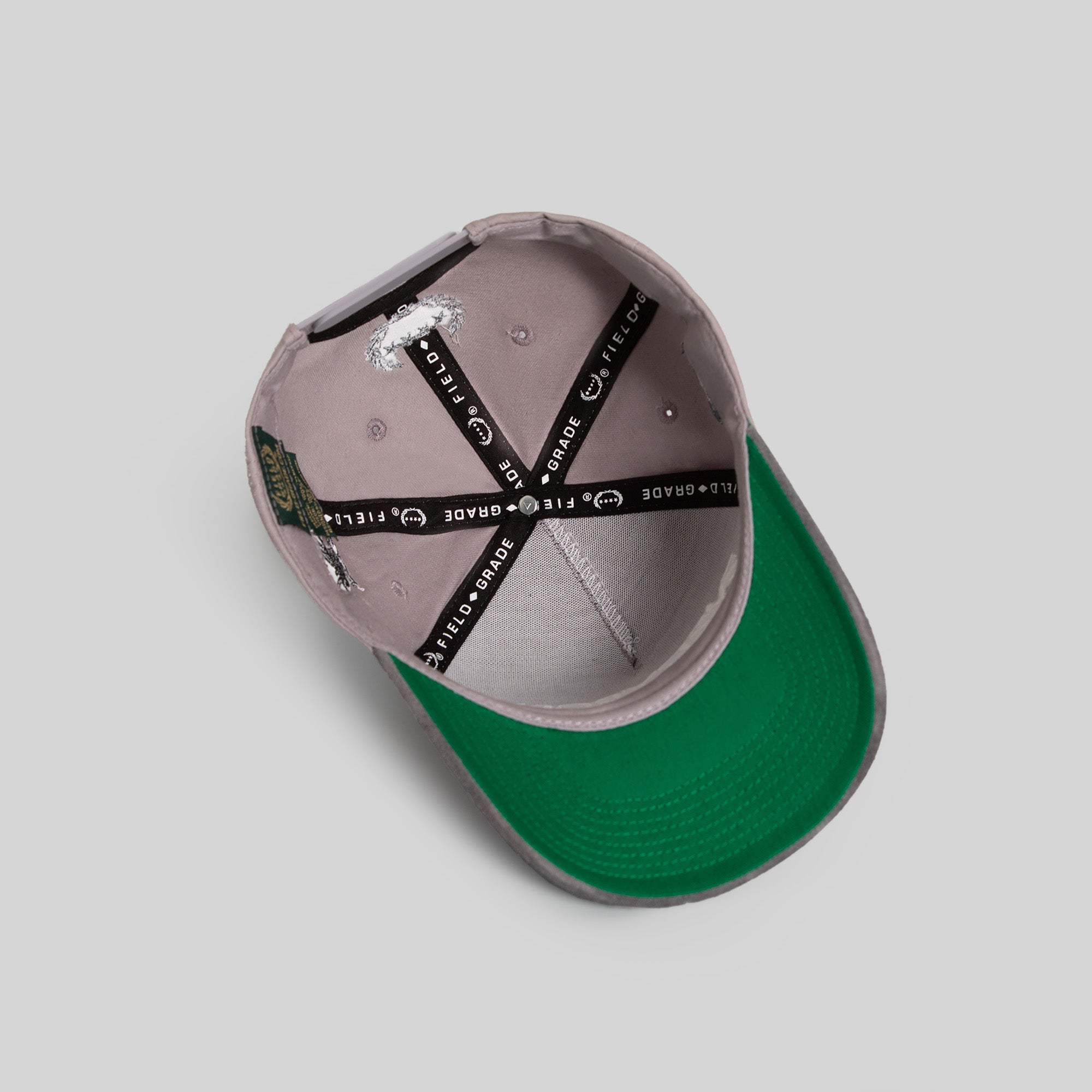 EVERYBODY GOTTA EAT GREYSCALE TWILL SUEDE TRUCKER