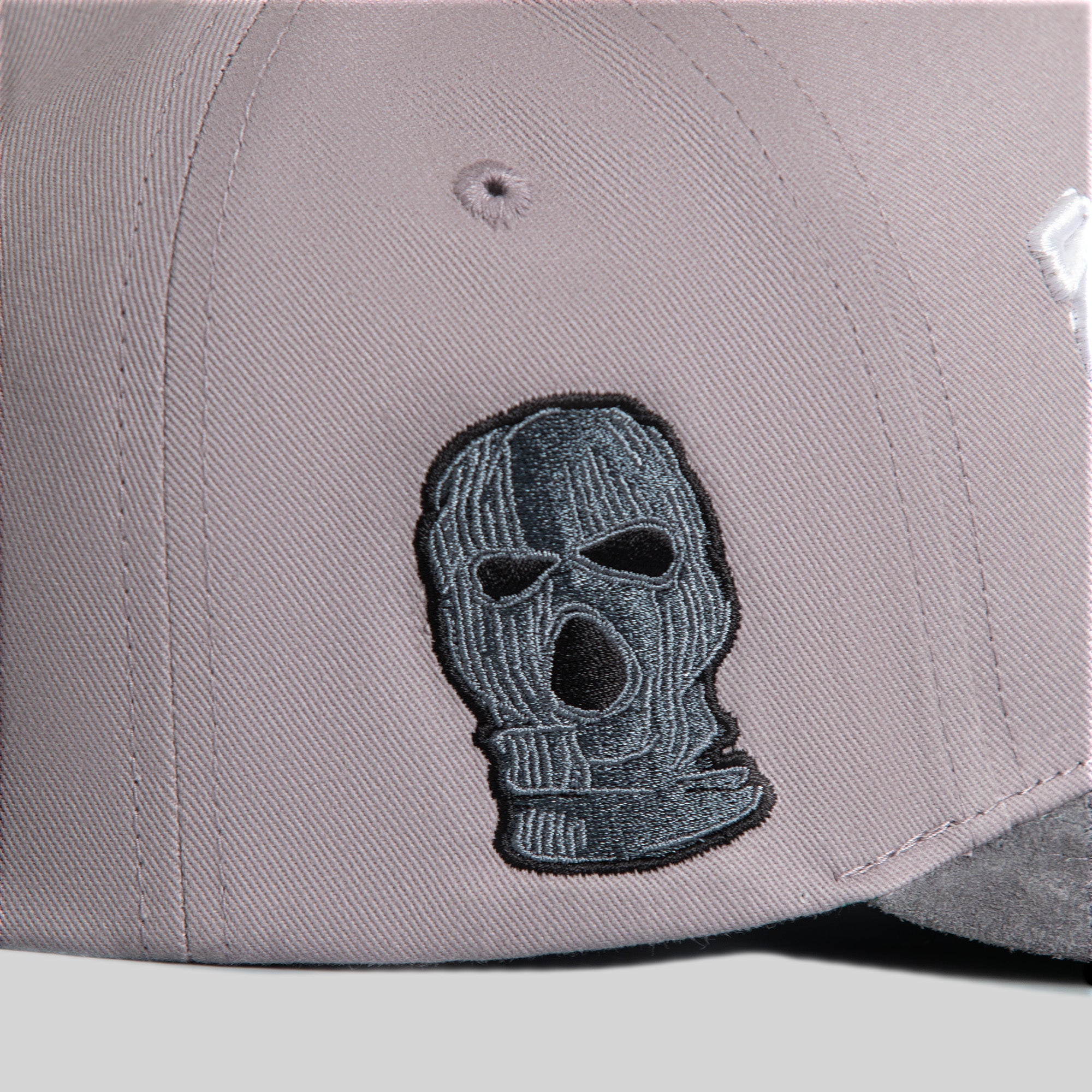 EVERYBODY GOTTA EAT GREYSCALE TWILL SUEDE TRUCKER