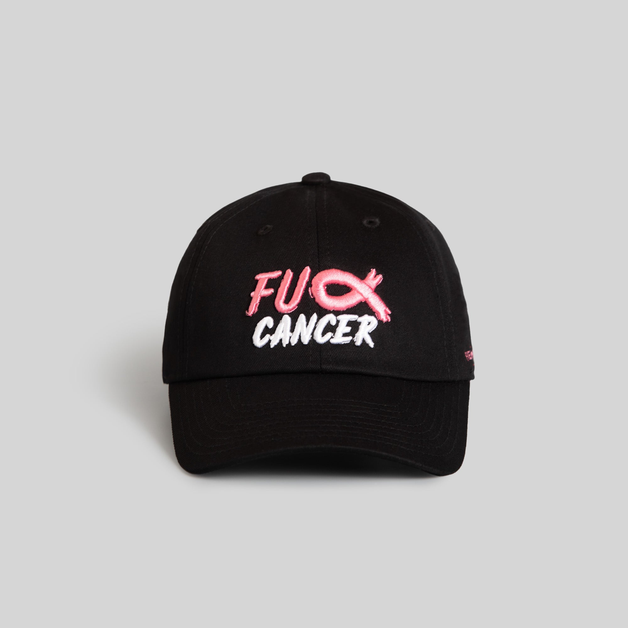 F*CK CANCER BLACK RELAXED FIT HAT