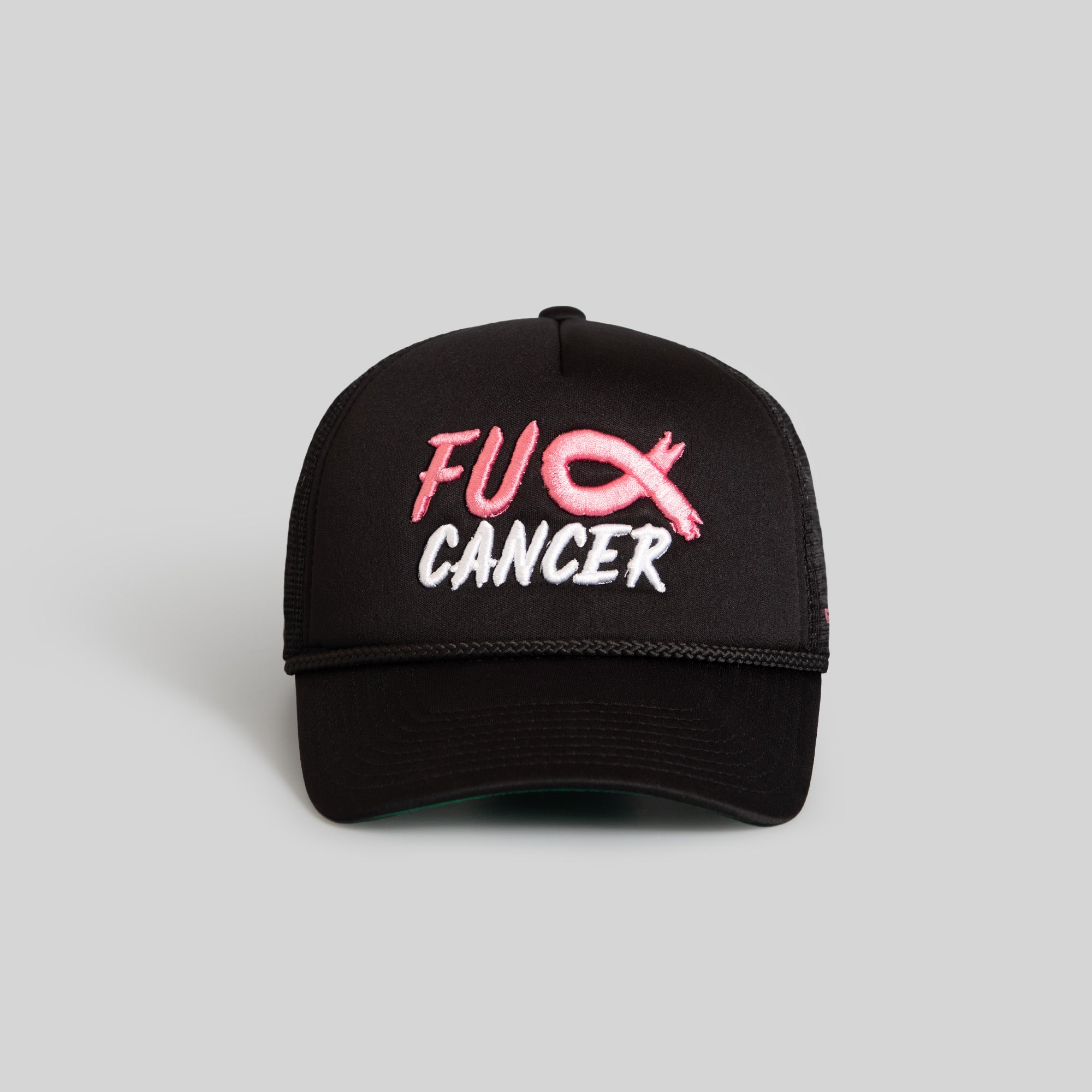 F*CK CANCER BLACK FOAM TRUCKER HAT