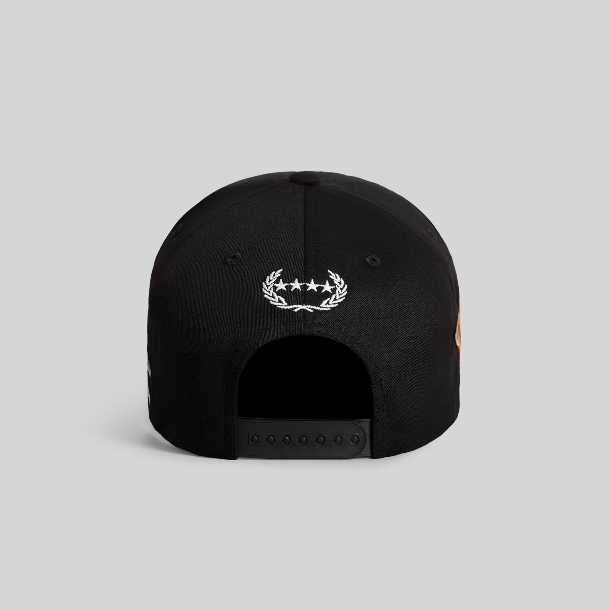 FIELD GRADE X KURVE STUDIO NY IS HEALING ROYAL BLACK TWILL TRUCKER