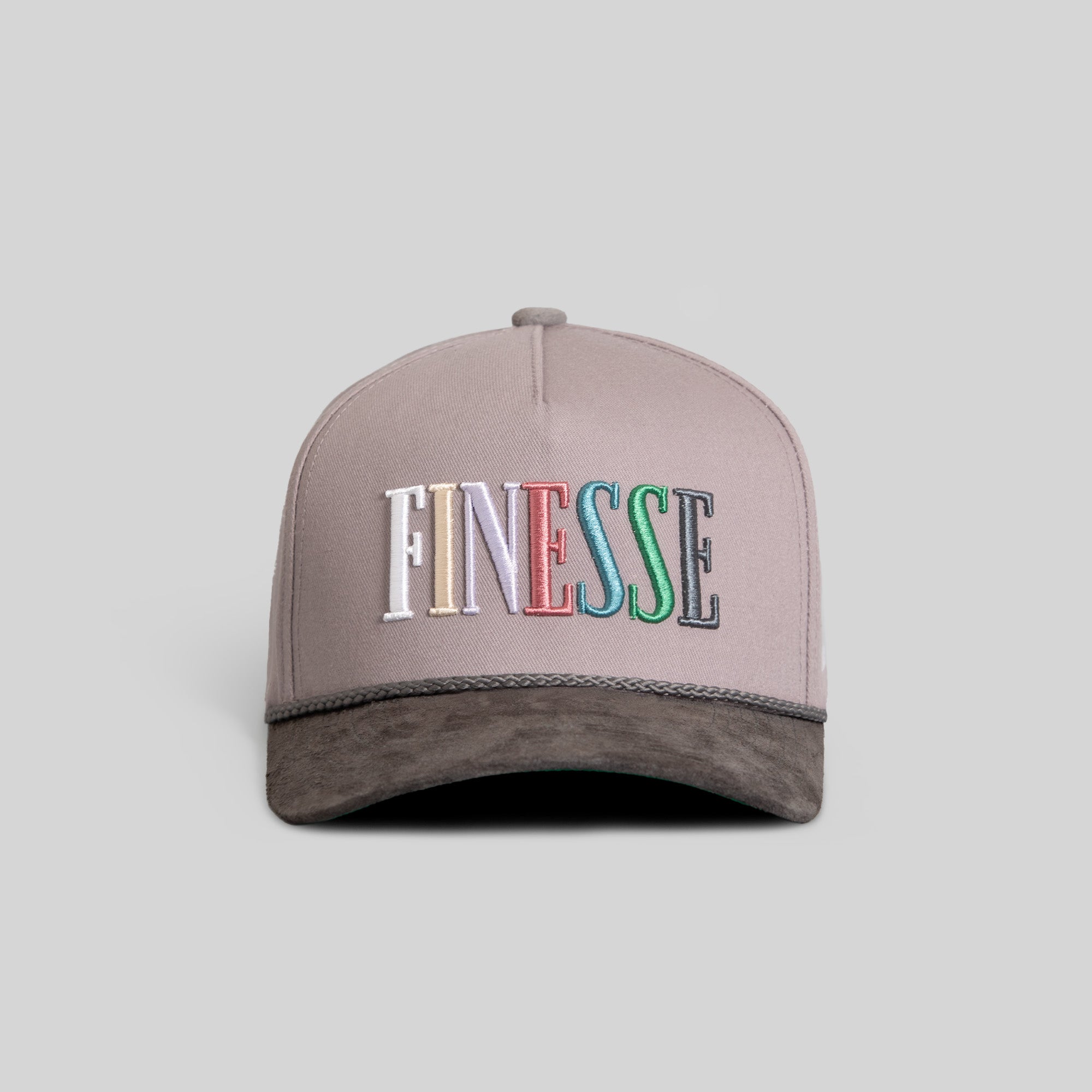 FINESSE GREYSCALE TWILL SUEDE TRUCKER