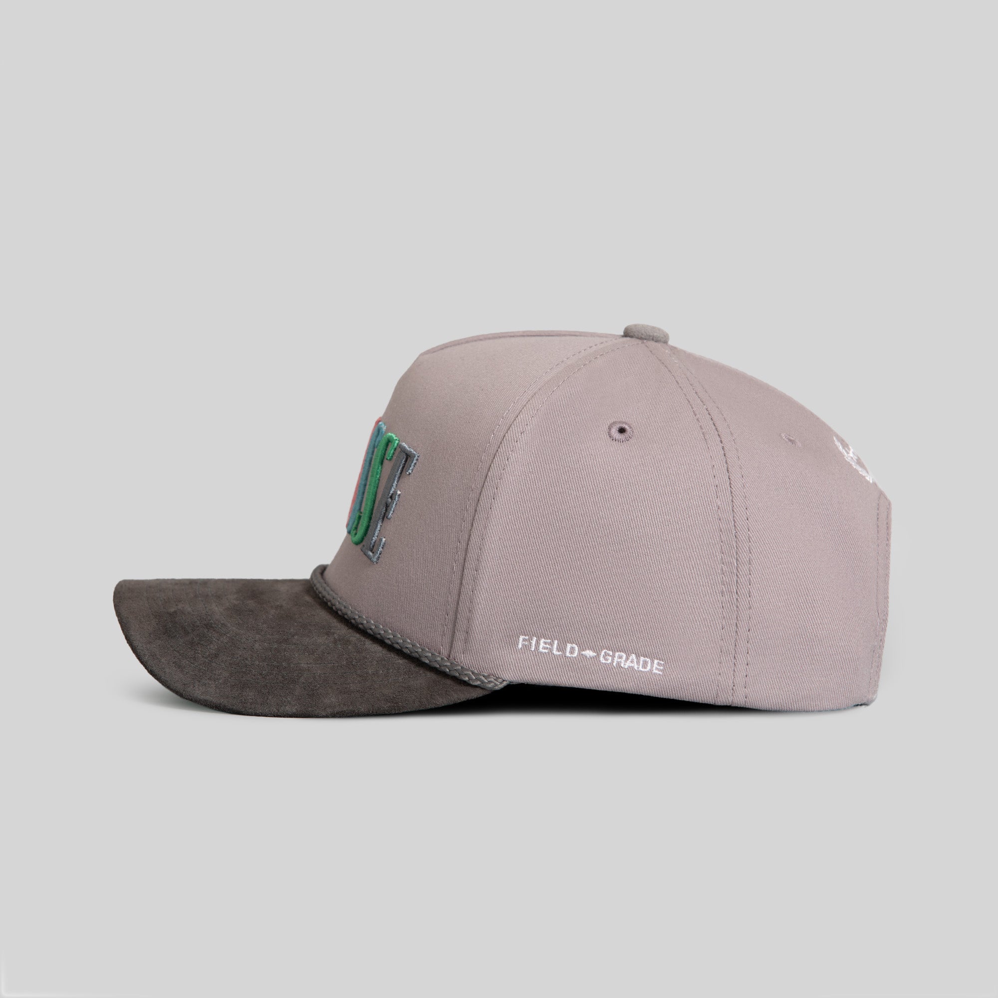 FINESSE GREYSCALE TWILL SUEDE TRUCKER