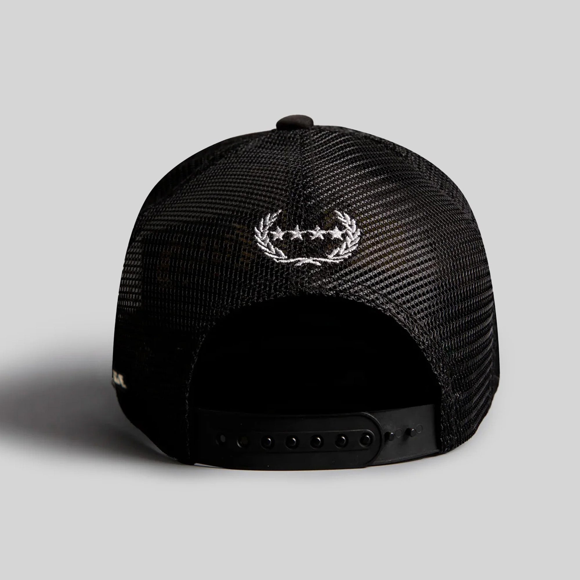 RESPECTFULLY BLACK TRUCKER HAT
