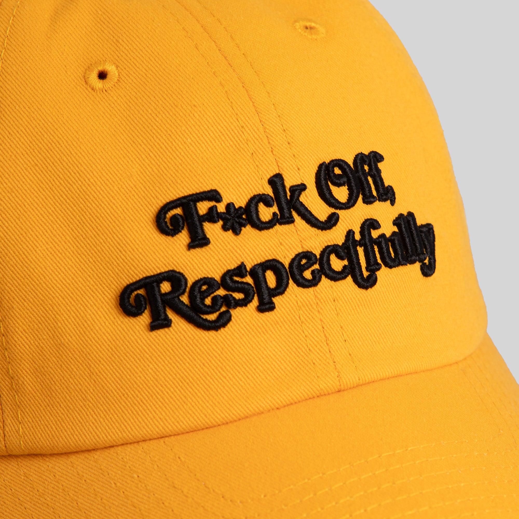 RESPECTFULLY YELLOW GOLD RELAXED FIT HAT