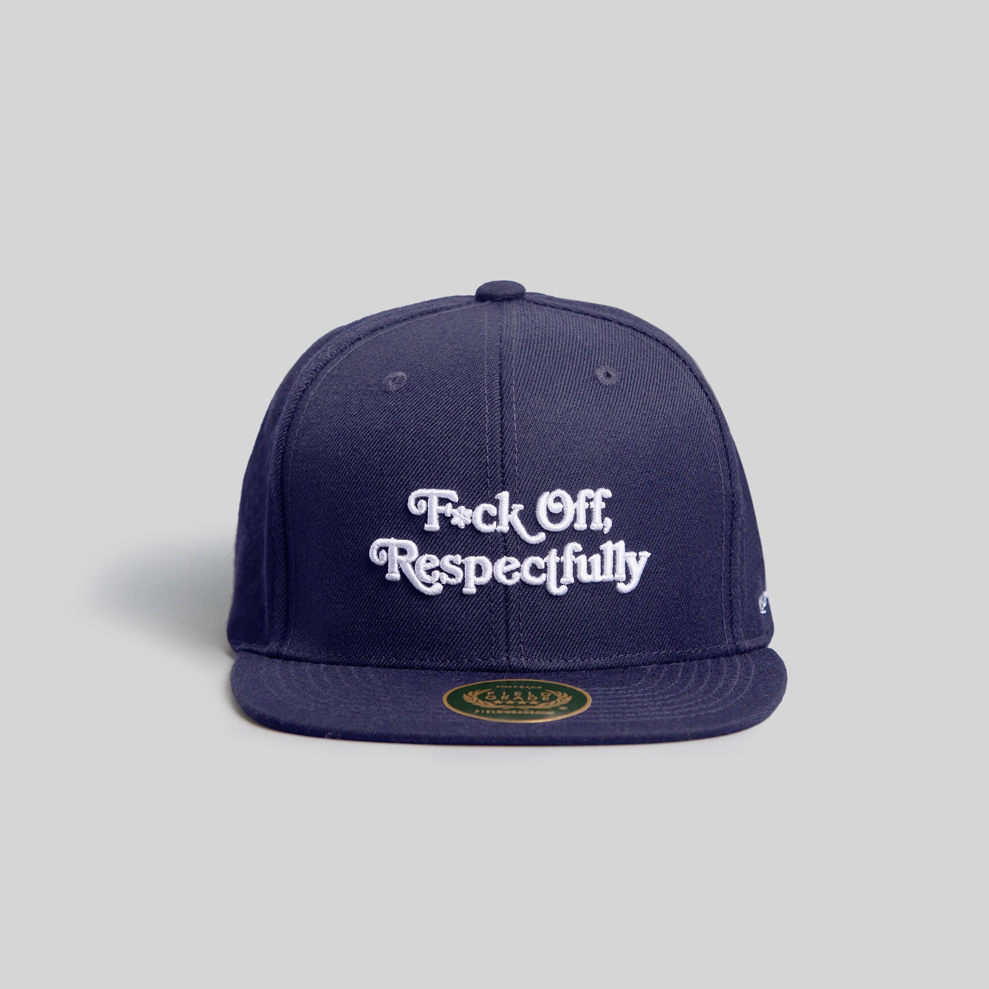 RESPECTFULLY DEEP NAVY SNAPBACK HAT