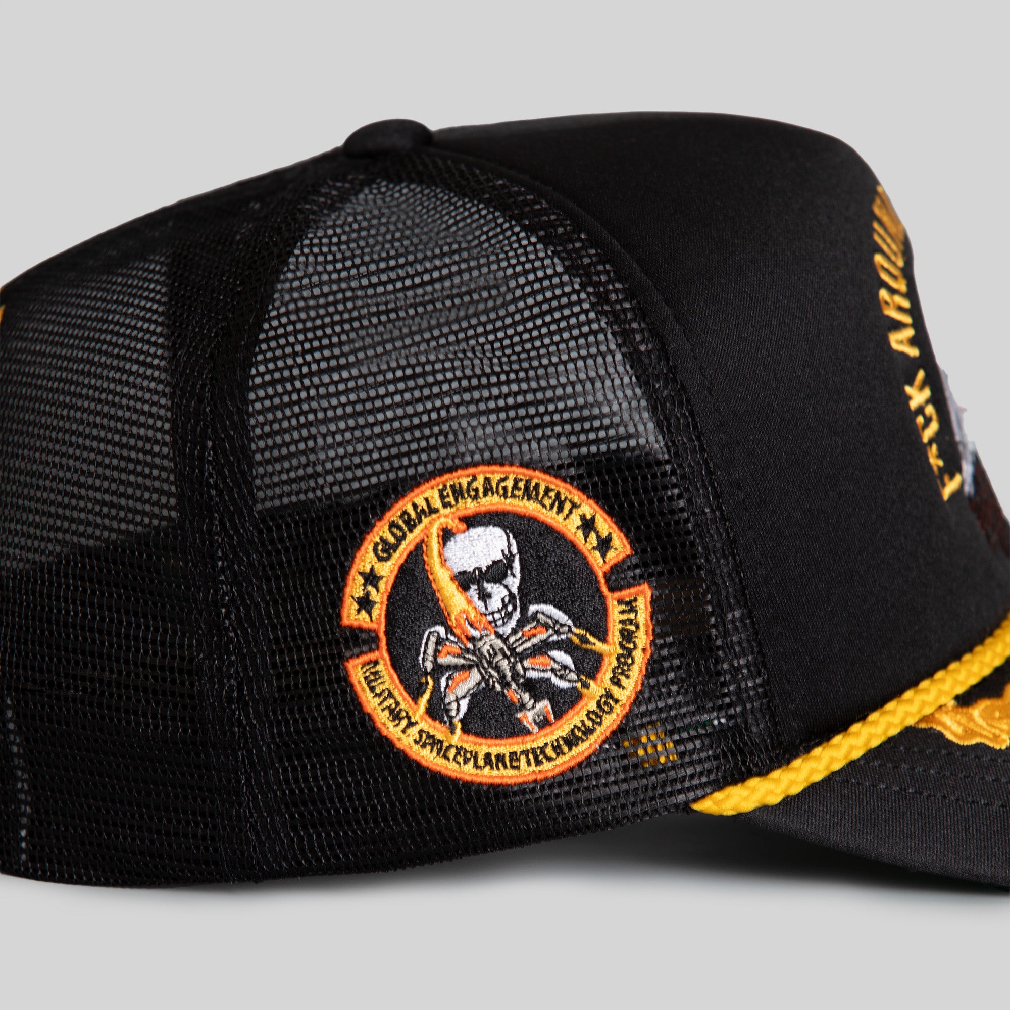 F*CK AROUND AND FIND OUT BLACK FOAM TRUCKER