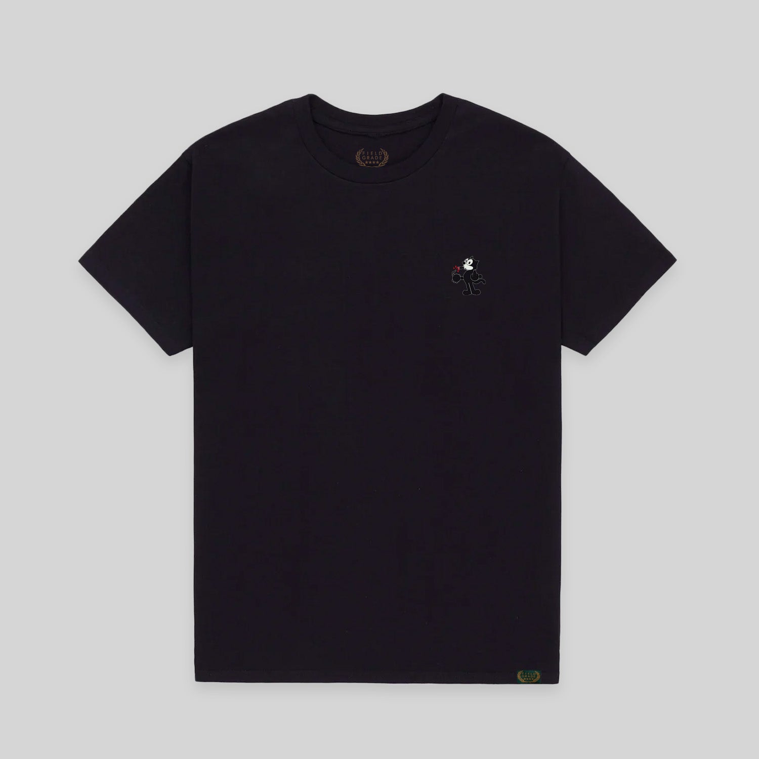 NO F*CKS GIVEN BLACK COTTON TEE