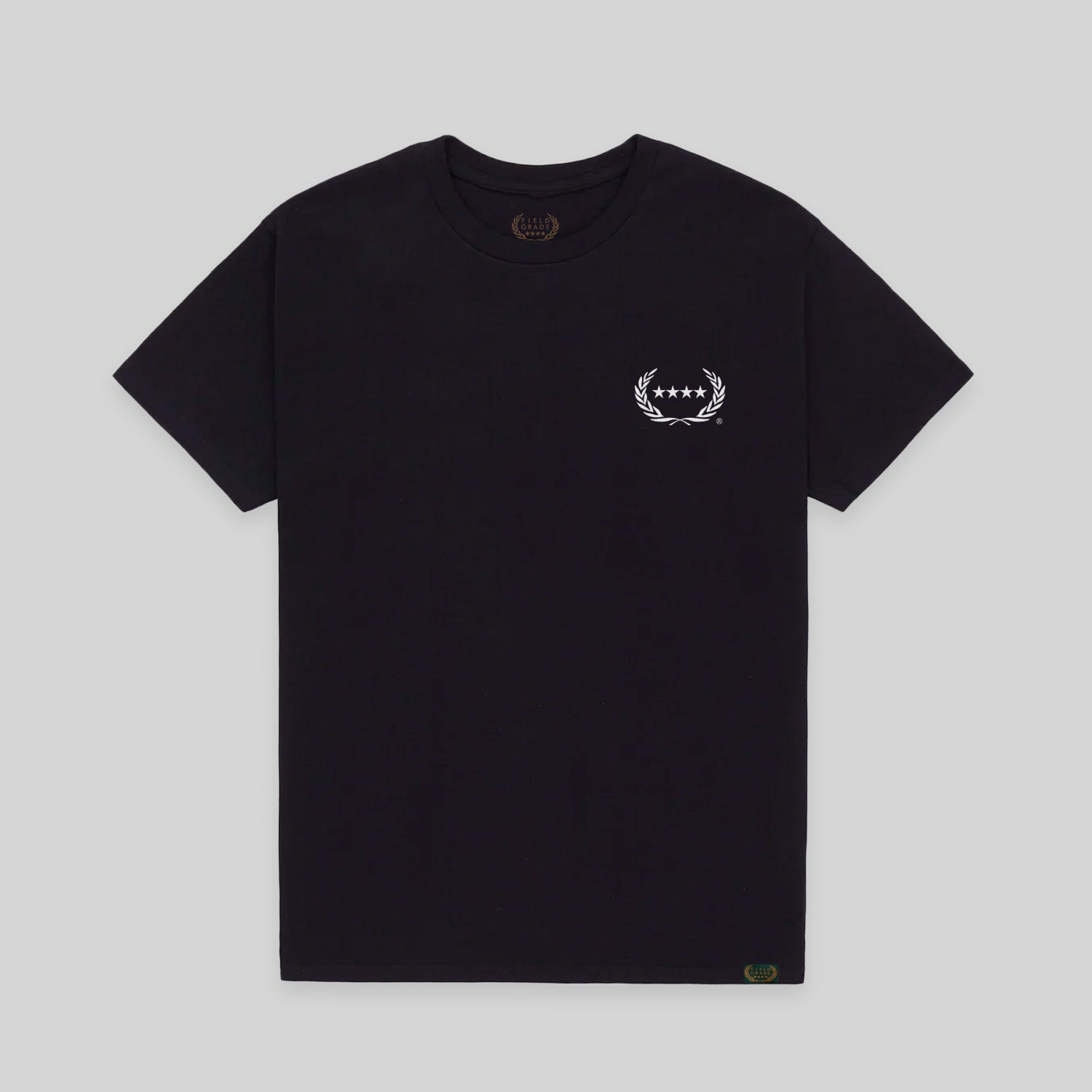 FIELD GRADE CHAMPS BLACK COTTON TEE