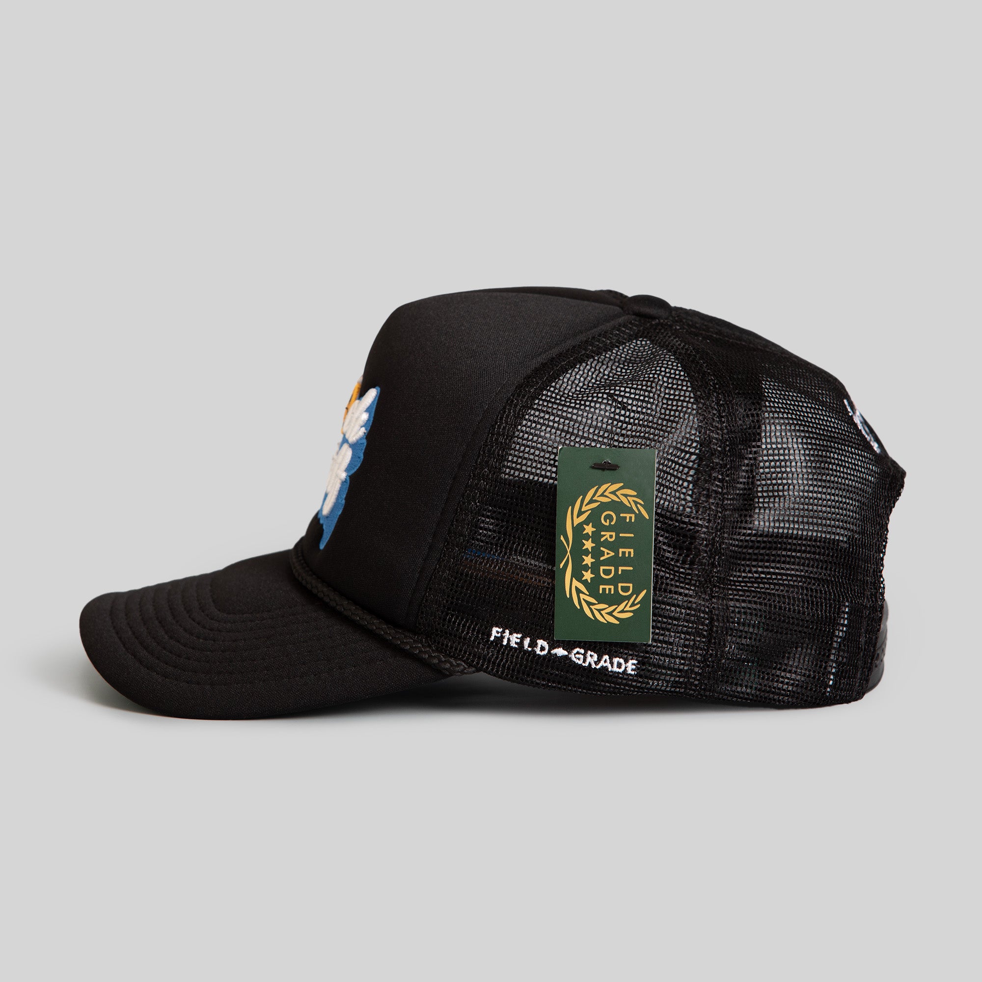 GO F*CK YOURSELF BLACK TRUCKER HAT