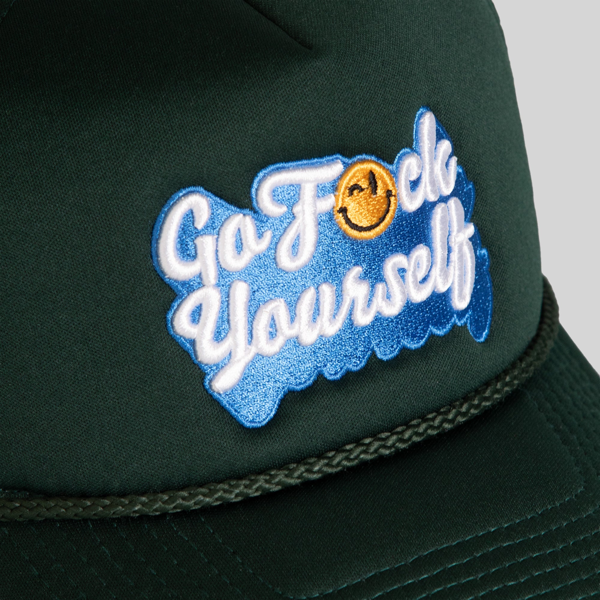 GO F*CK YOURSELF FG GREEN TRUCKER HAT