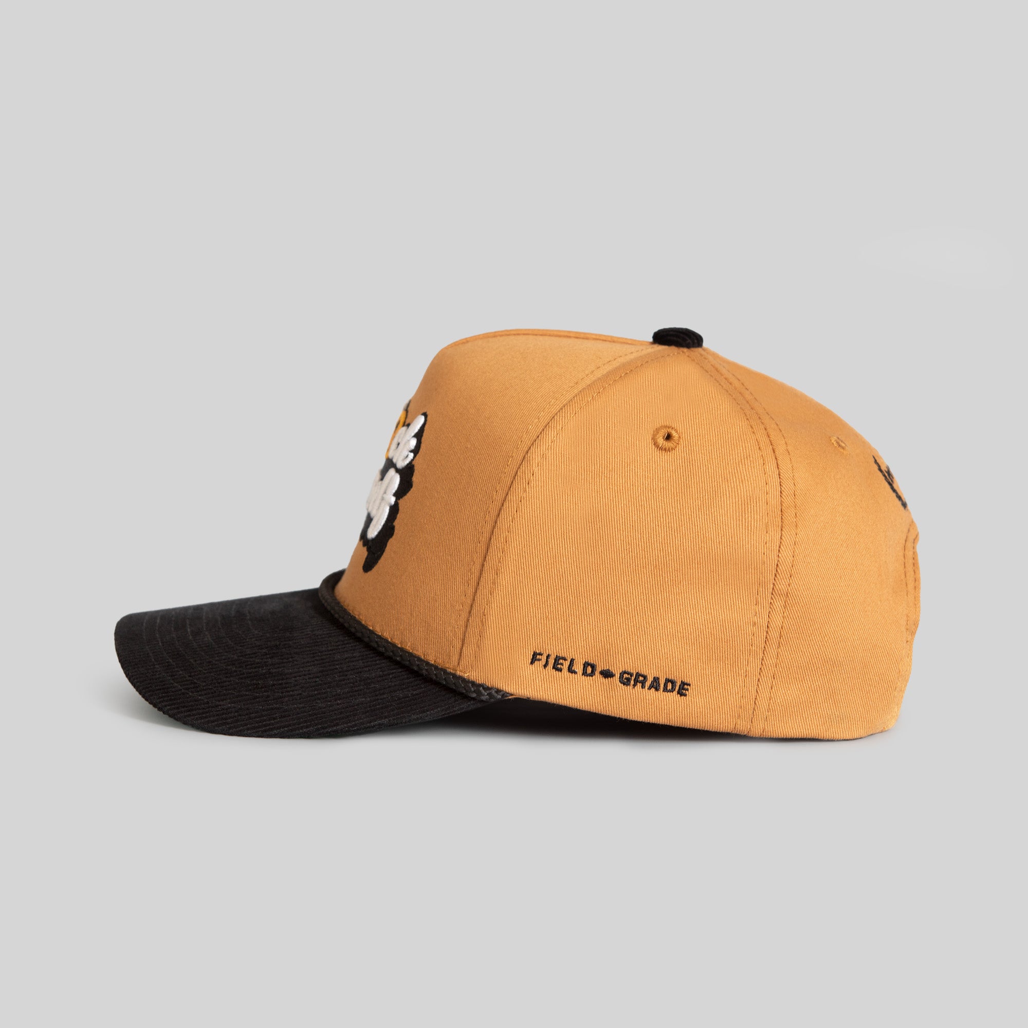 GO F*CK YOURSELF WHEAT BLACK TWILL CORDUROY TRUCKER