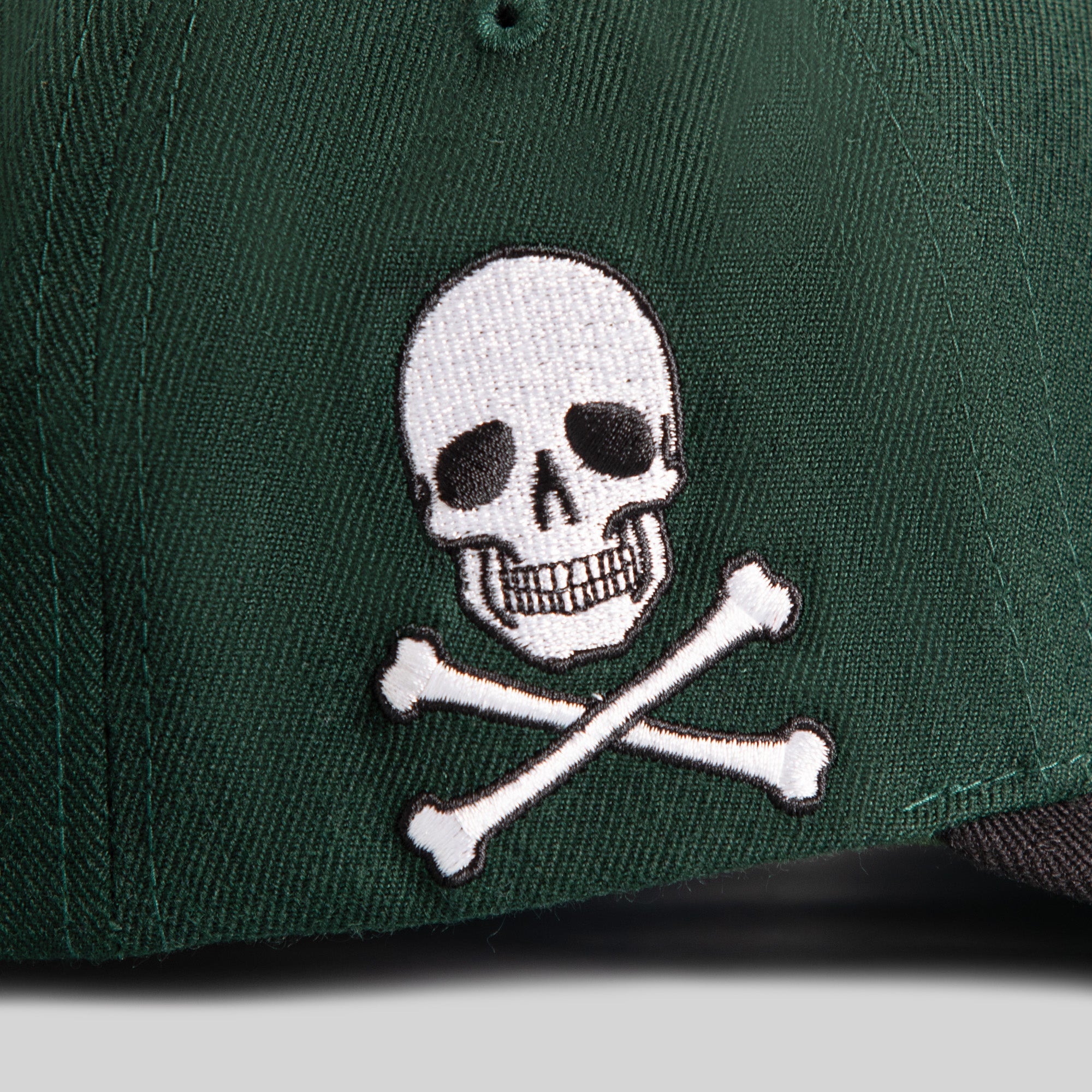 GOOD LUCK DON'T DIE EMERALD BLACK WOOL TRUCKER