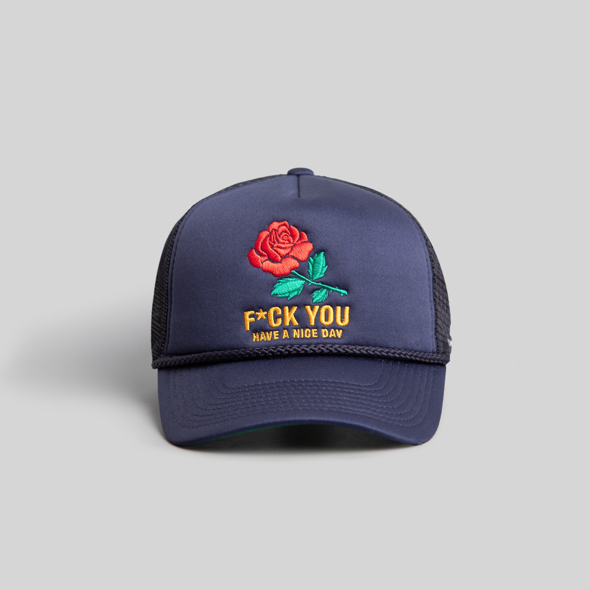 HAVE A NICE DAY DEEP NAVY TRUCKER HAT