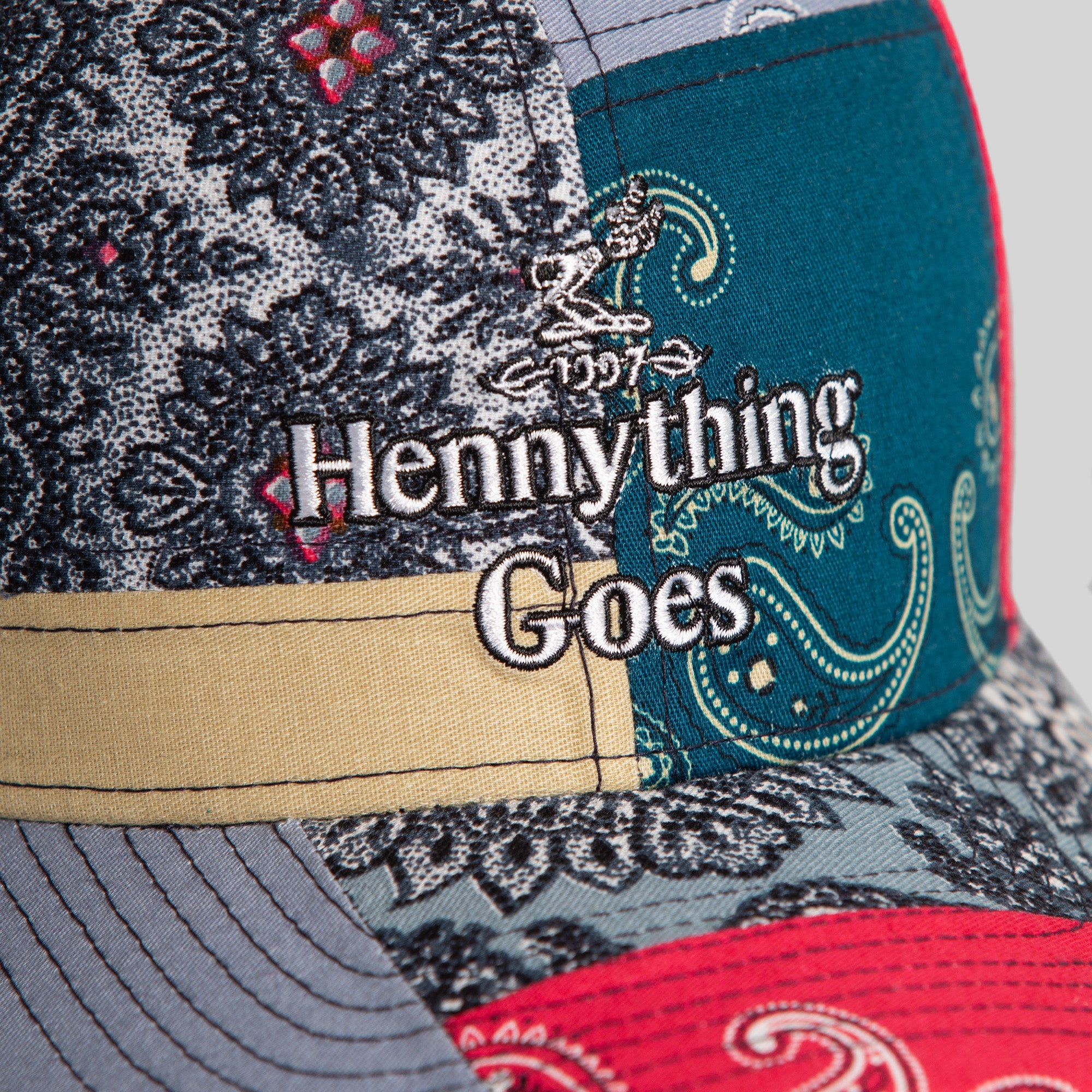 HENNYTHING GOES PATCHWORK BANDANA TRUCKER