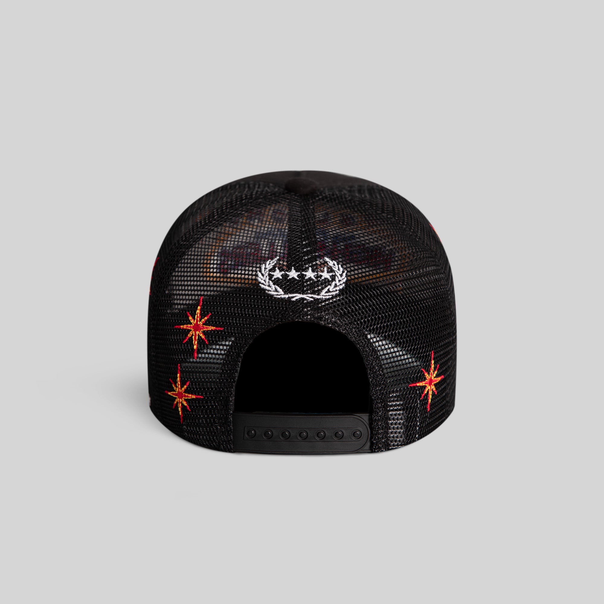 HIGH ROLLERS BLACK TWILL MESH TRUCKER