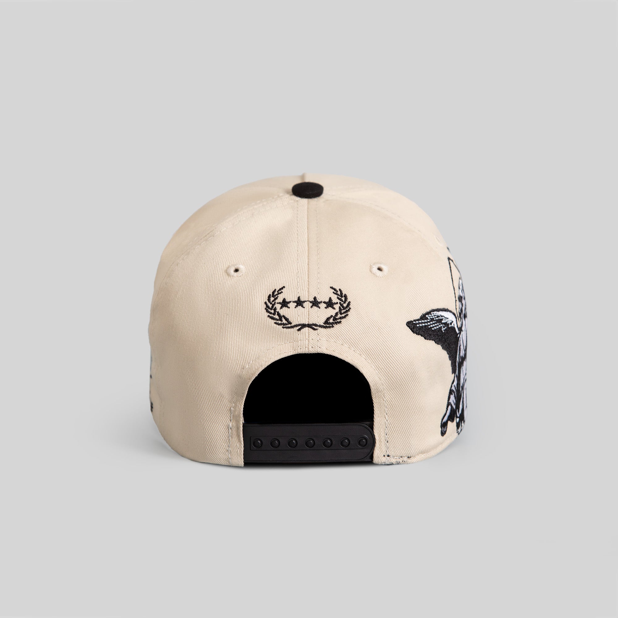 HOLY GRAIL SAND BLACK TWILL TRUCKER