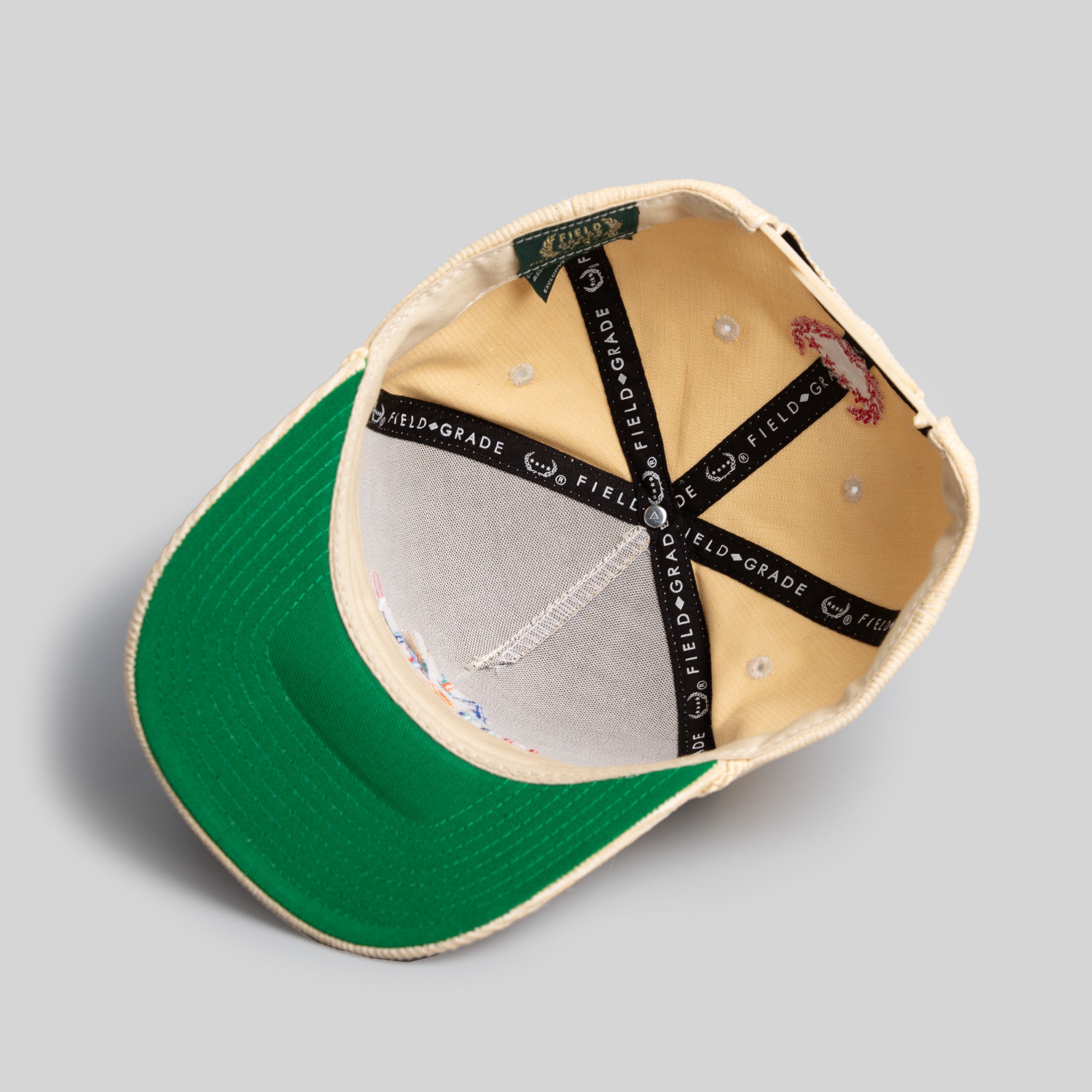 ALL HUSTLE NO LUCK SAND CORDUROY TRUCKER HAT